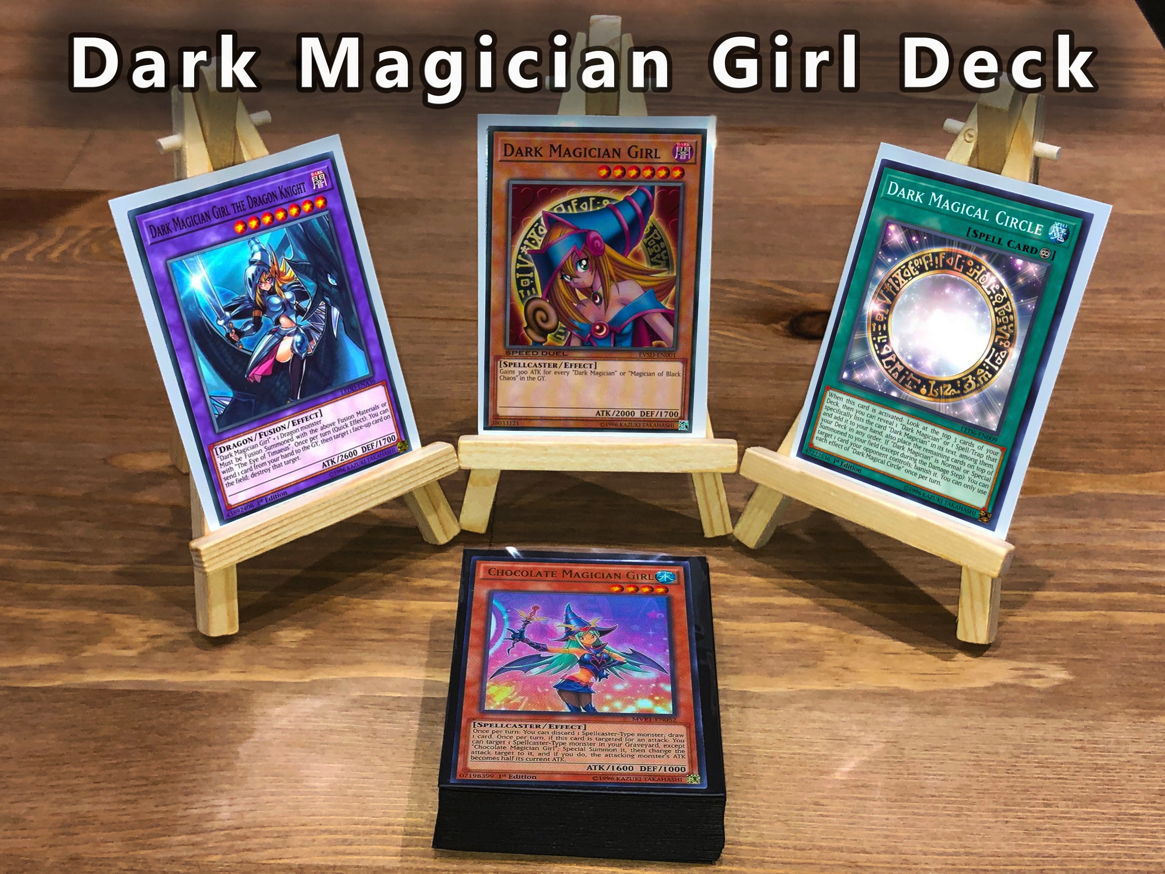 Yugioh Dark Magician Girl Deck - 40 Cards + Extra Deck + Sleeves