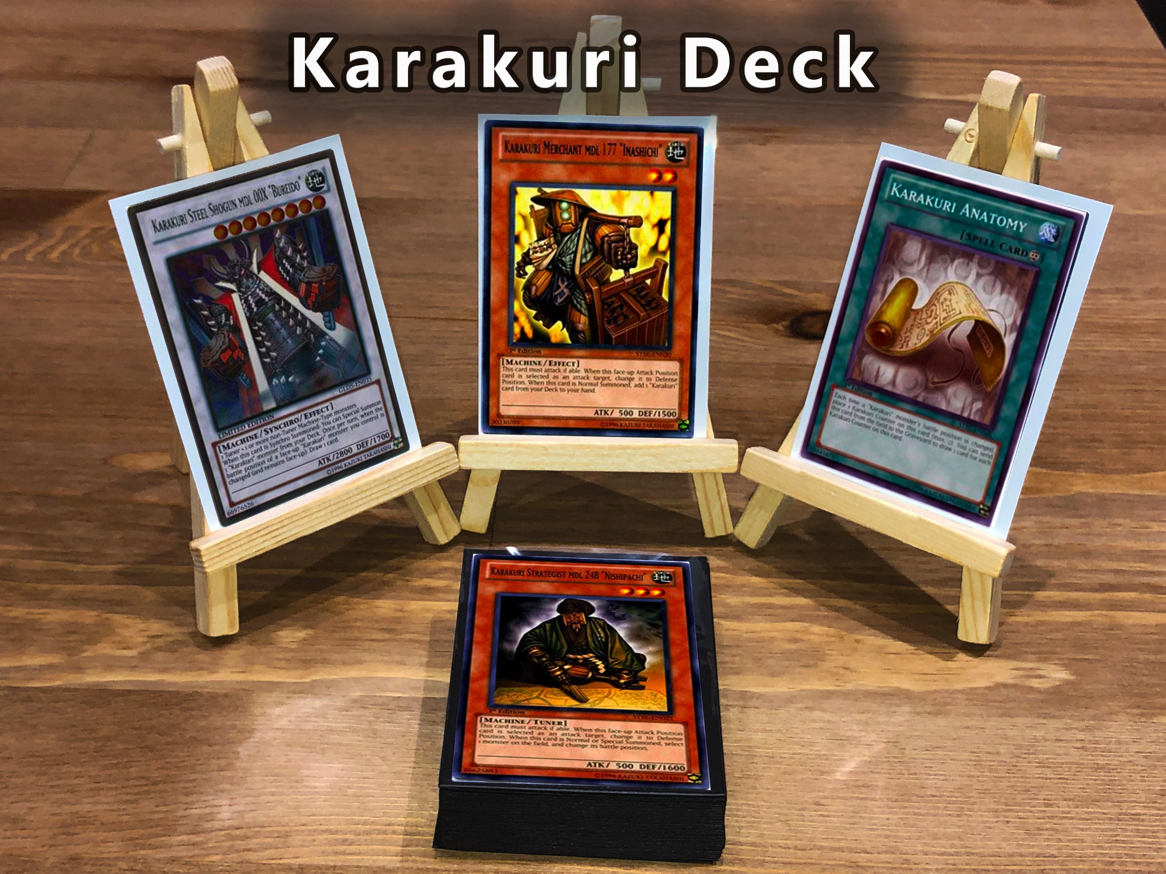 Yugioh Karakuri Deck 40 Cards + Extra Deck + Sleeves