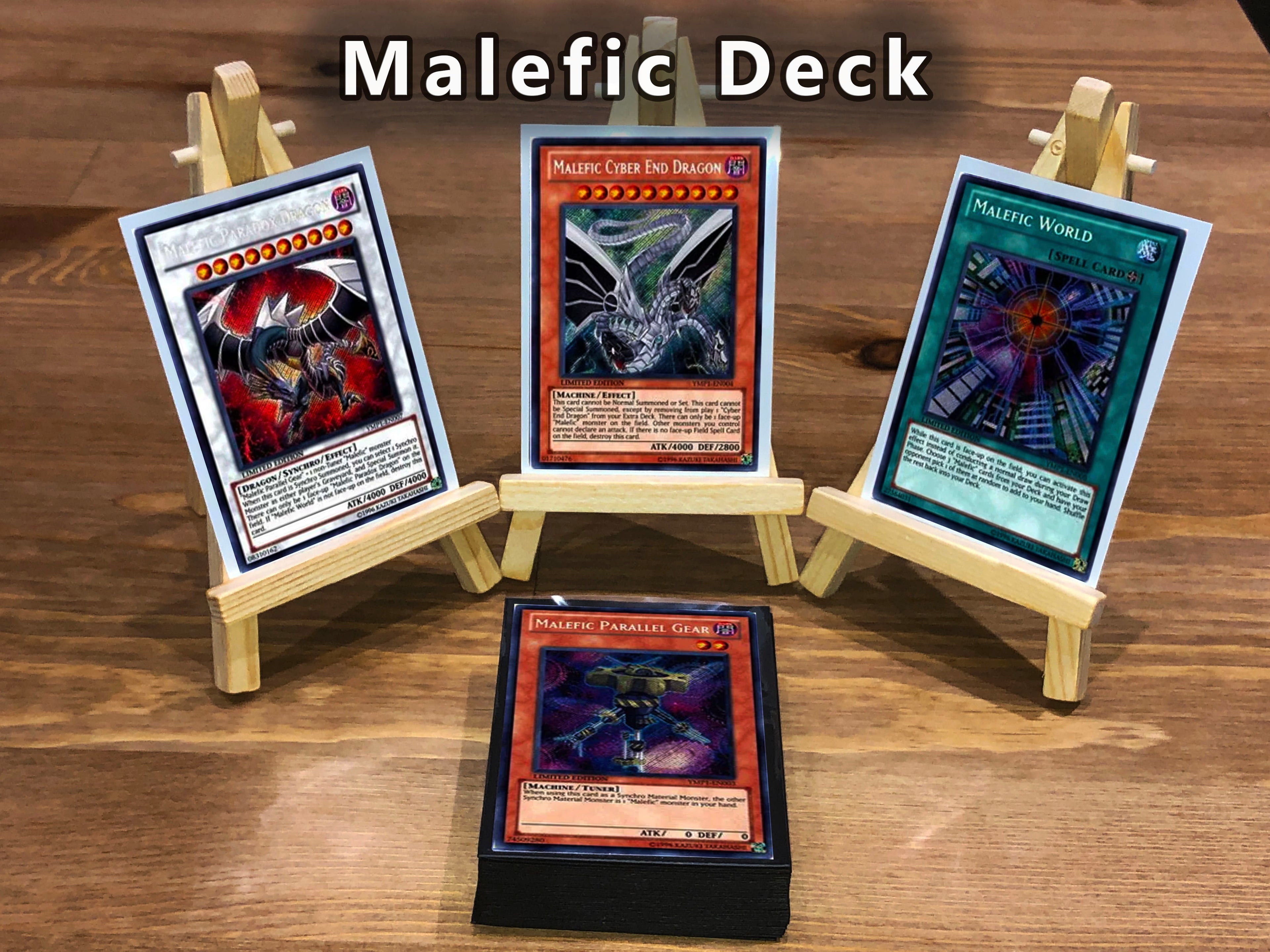 Yugioh Malefic Deck 40 Cards + Extra Deck + Sleeves