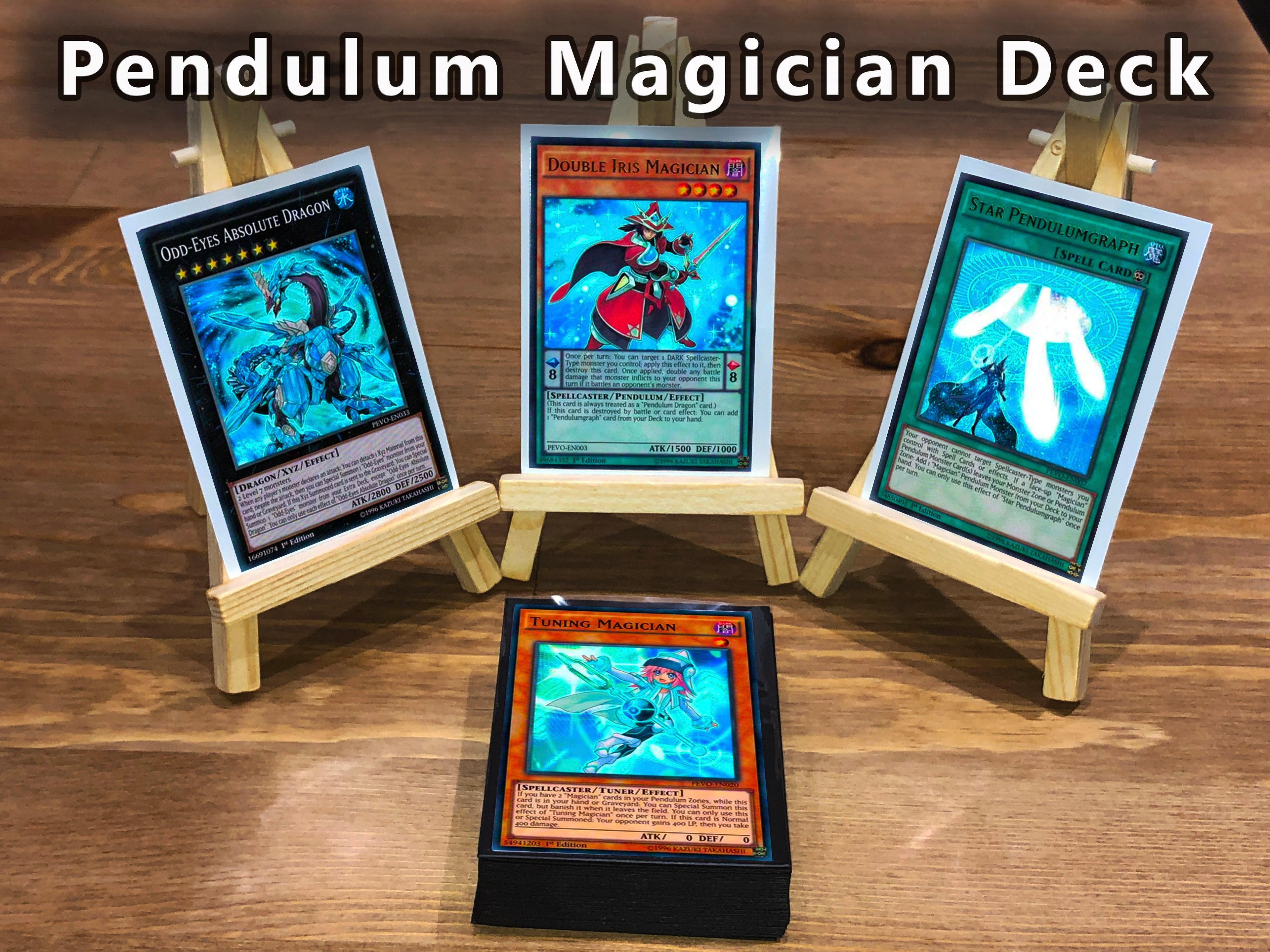 Yugioh Pendulum Magician Deck 40 Cards + Extra Deck + Sleeves