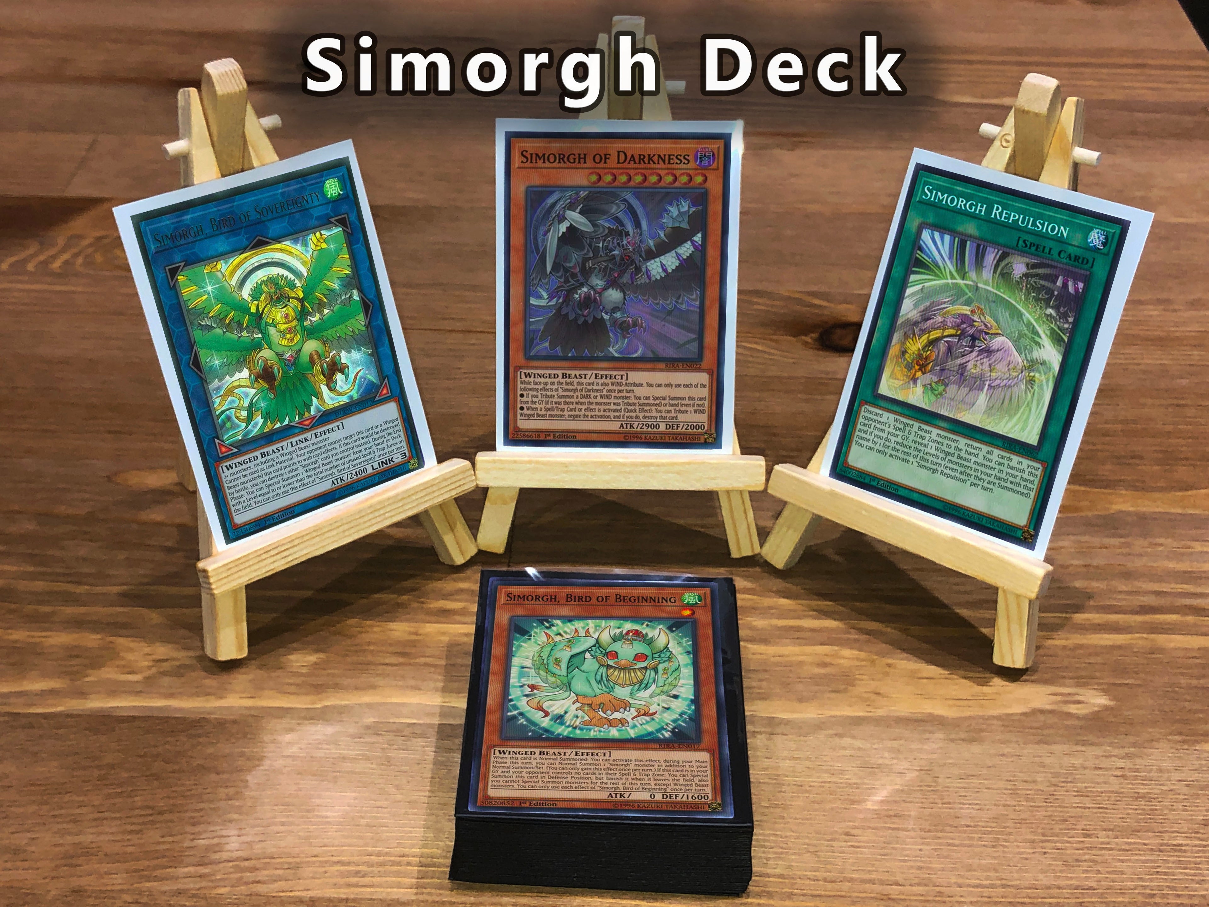 Yugioh Simorgh Deck 40 Cards + Extra Deck + Sleeves