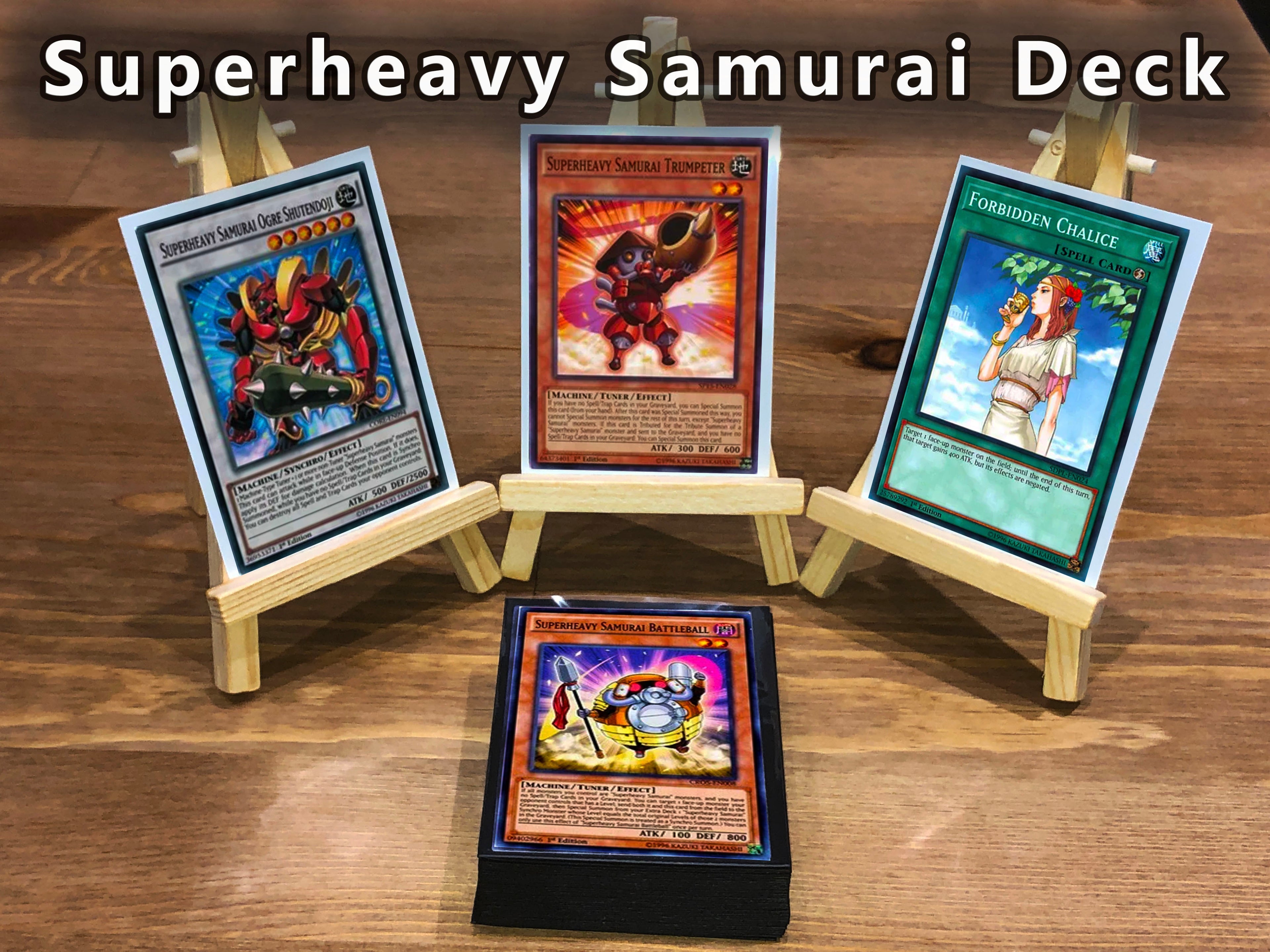 Yugioh Superheavy Samurai Deck + Extra Deck + Sleeves