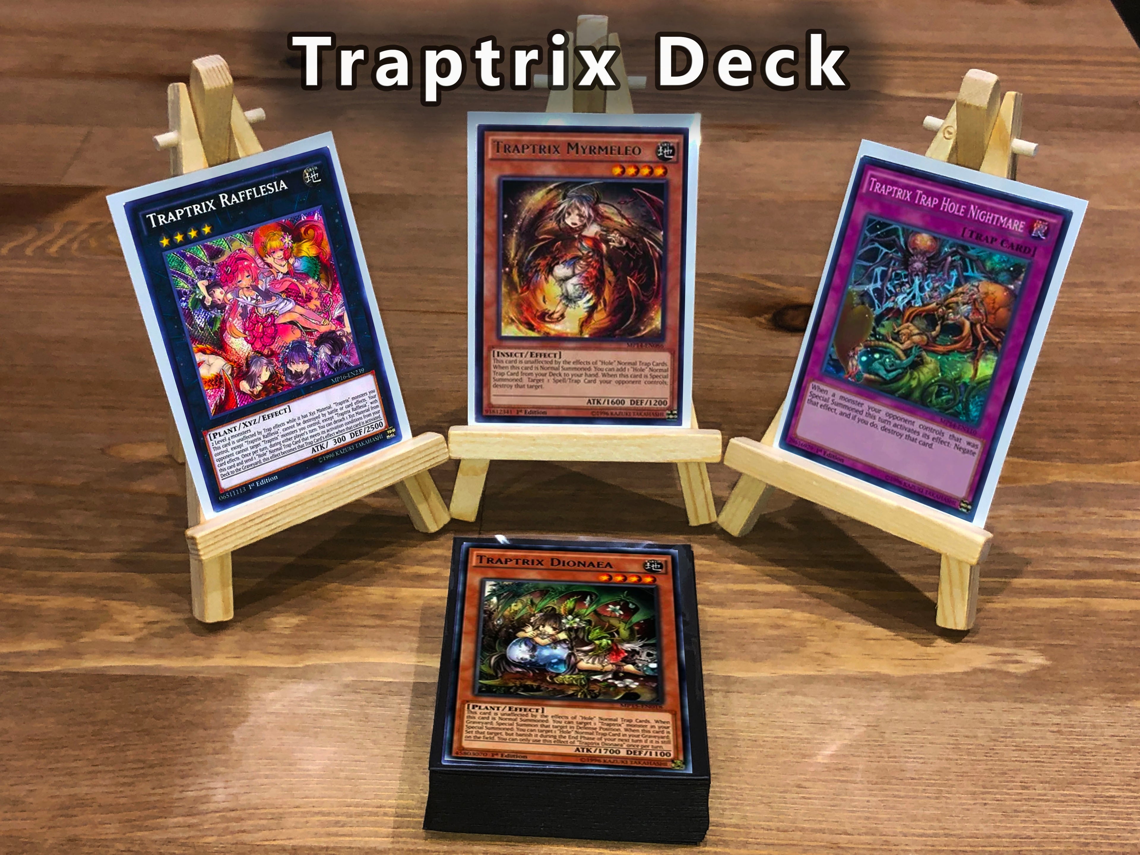 Yugioh Traptrix Deck 40 Cards + Extra Deck + Sleeves
