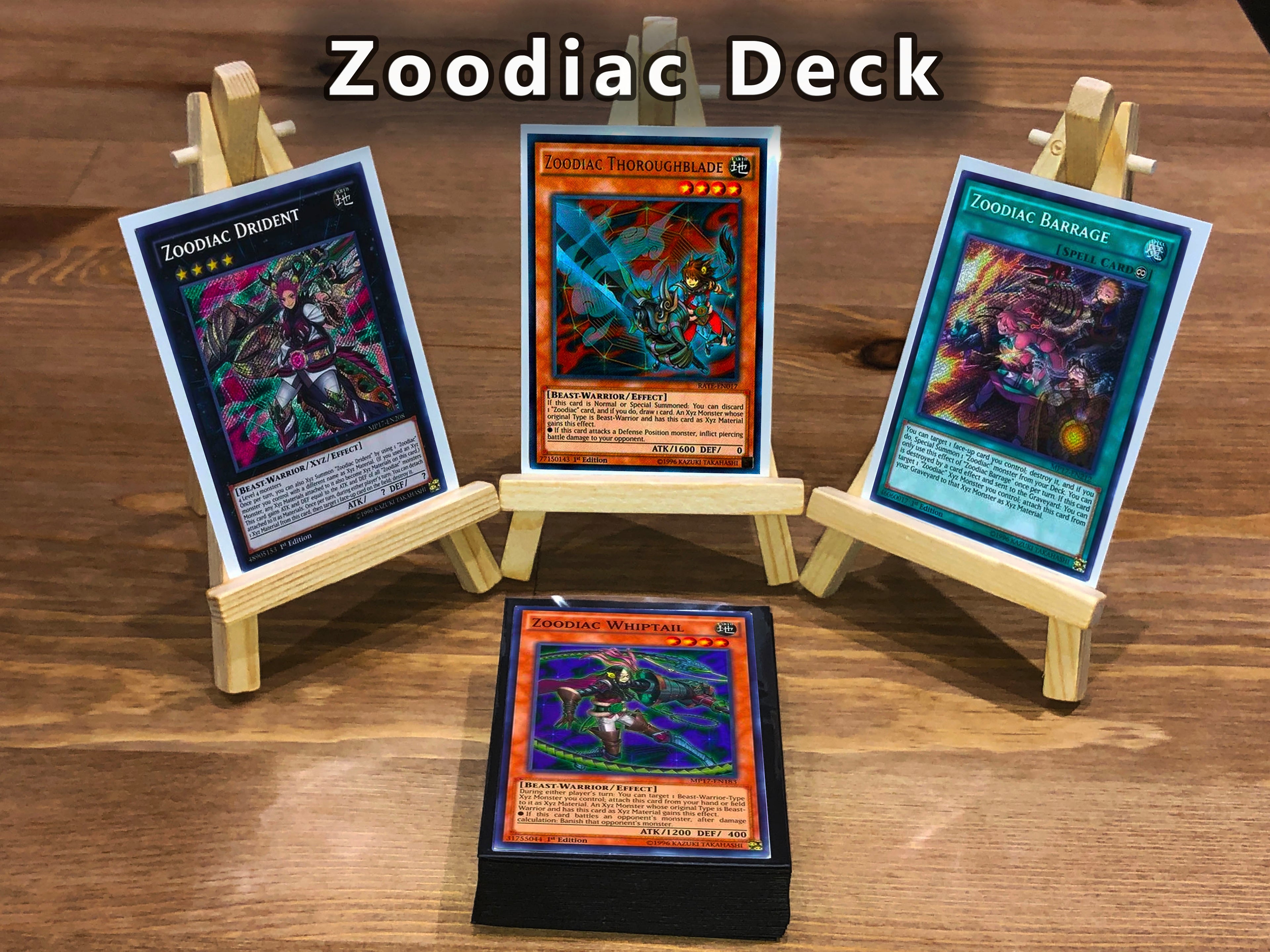 Yugioh Zoodiac Deck 40 Cards + Extra Deck + Sleeves