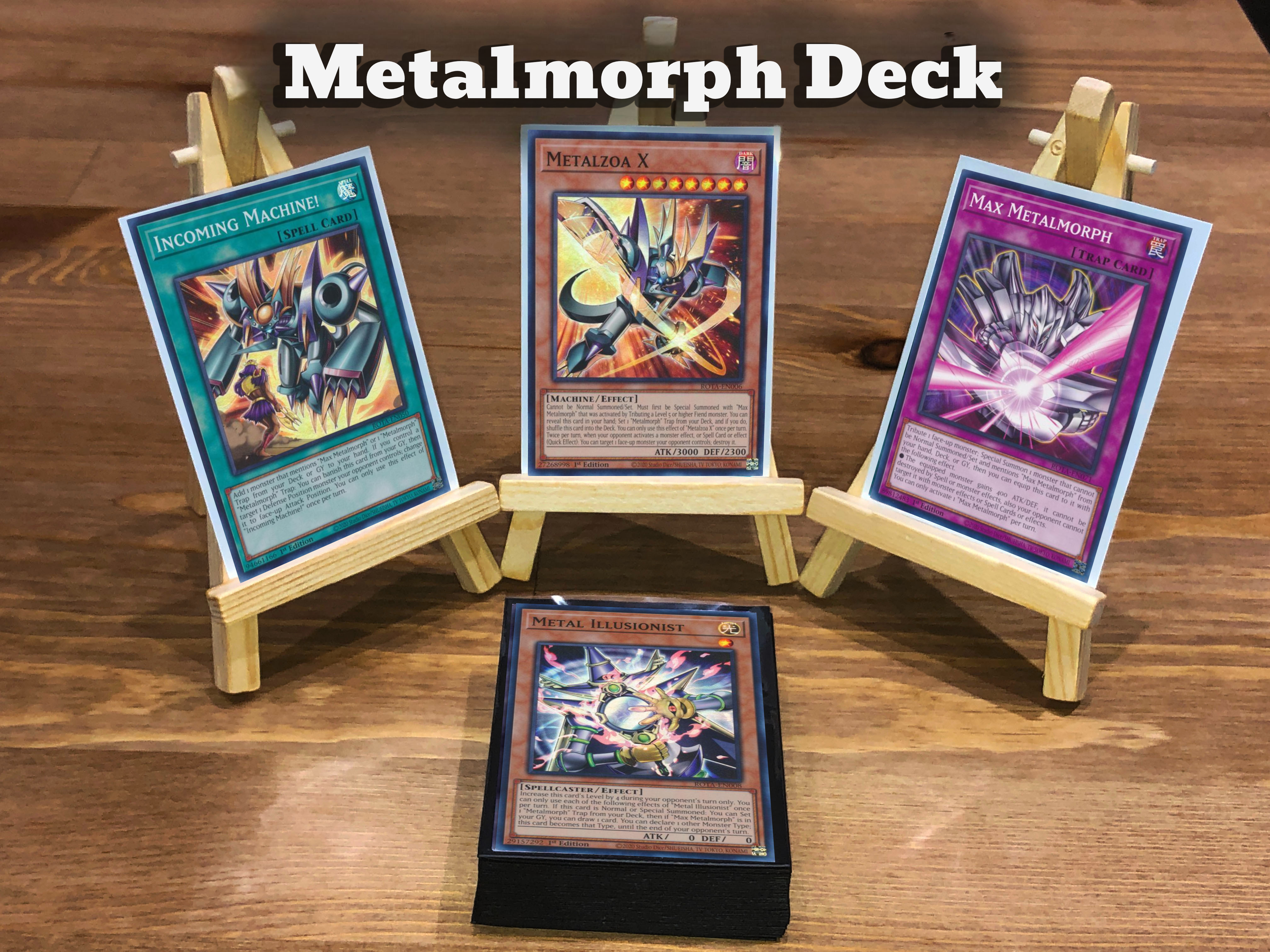 Yugioh Red-Eyes Metalmorph Deck - 40 Cards + Extra Deck + Sleeves