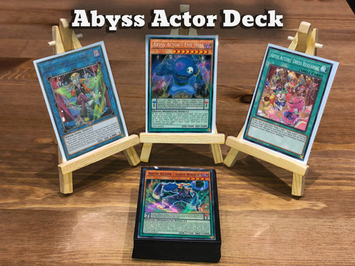Yugioh Abyss Actor Deck - 40 Cards + Extra Deck + Sleeves