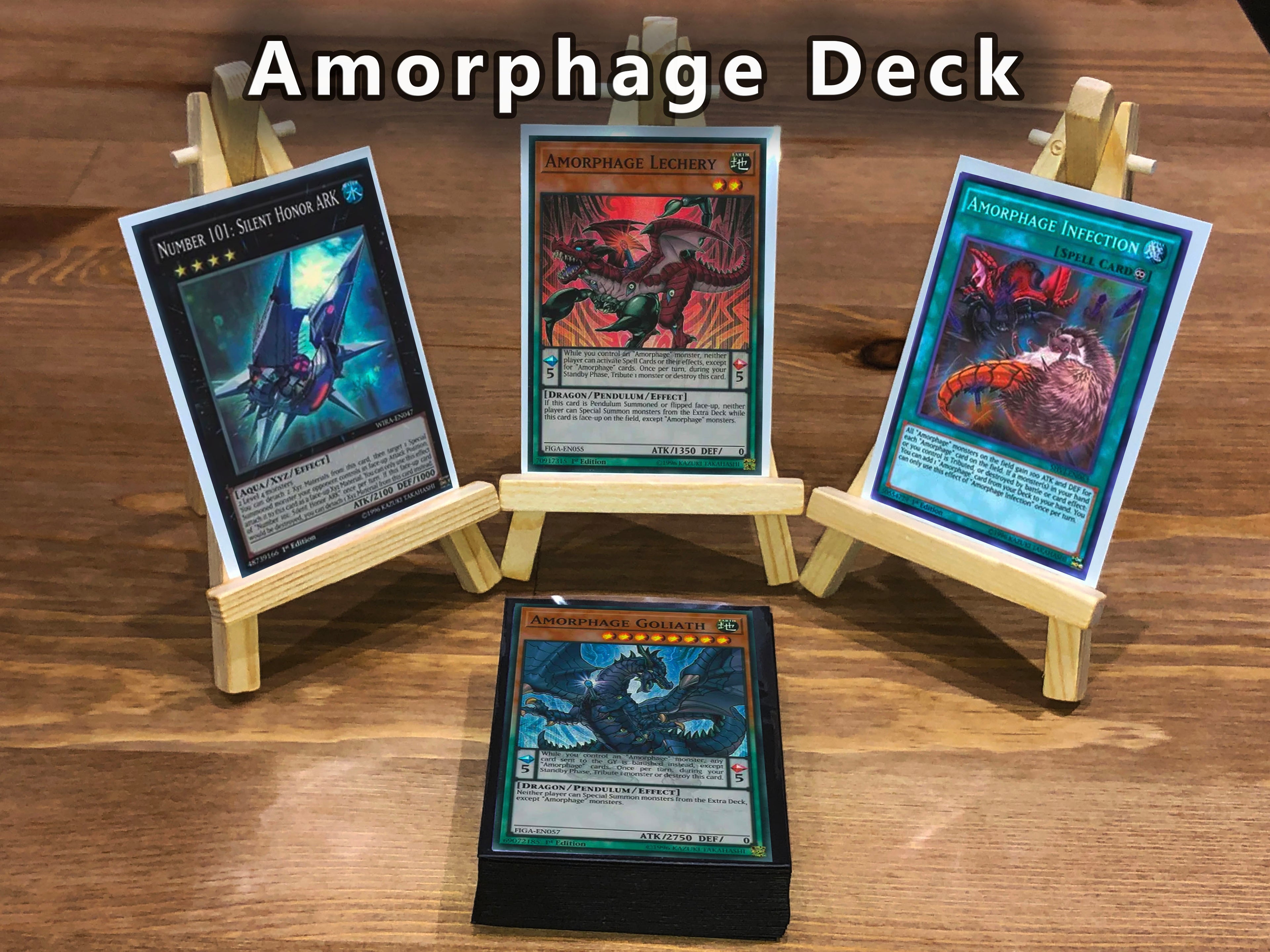 Yugioh Amorphage Deck 40 Cards + Extra Deck + Sleeves