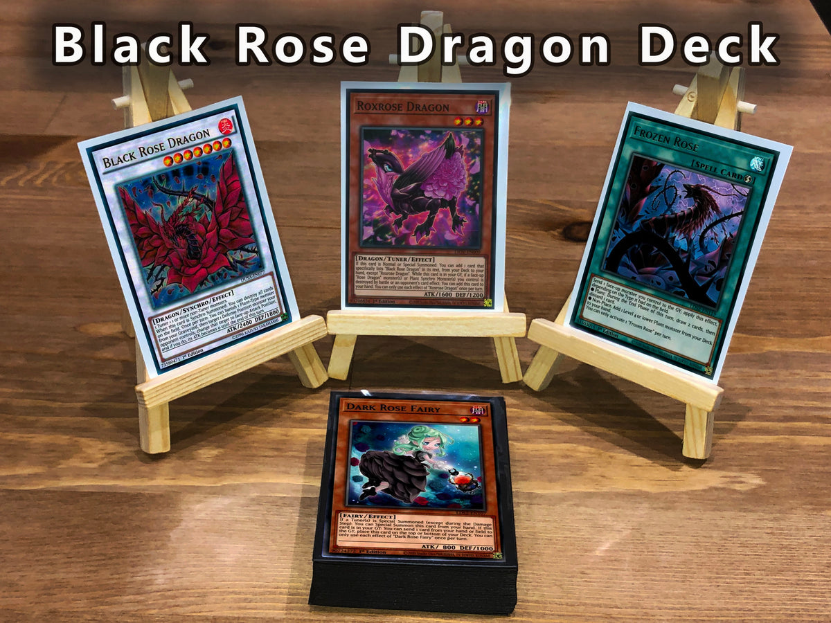Yugioh Black Rose Dragon Deck + Extra Deck + Sleeves