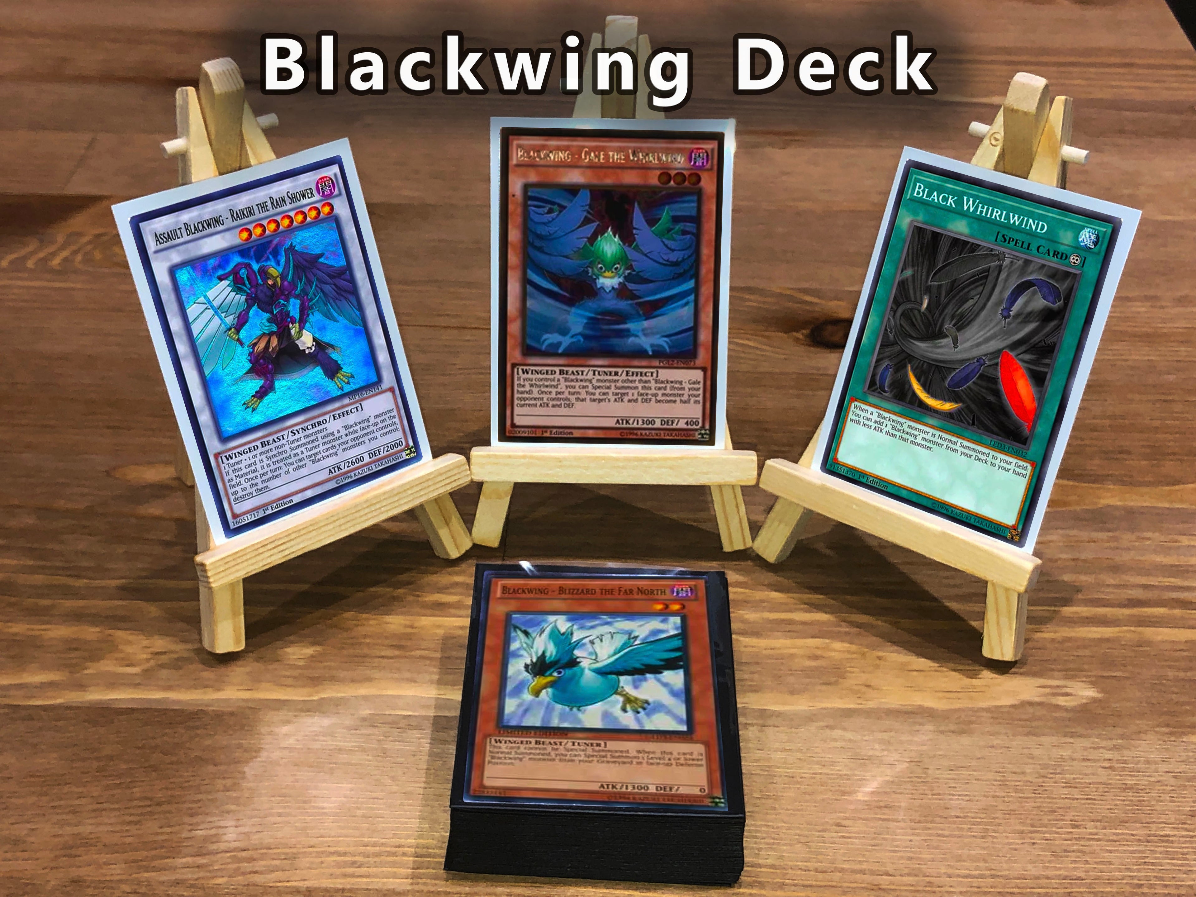 Yugioh Blackwing Deck 40 Cards + Extra Deck + Sleeves
