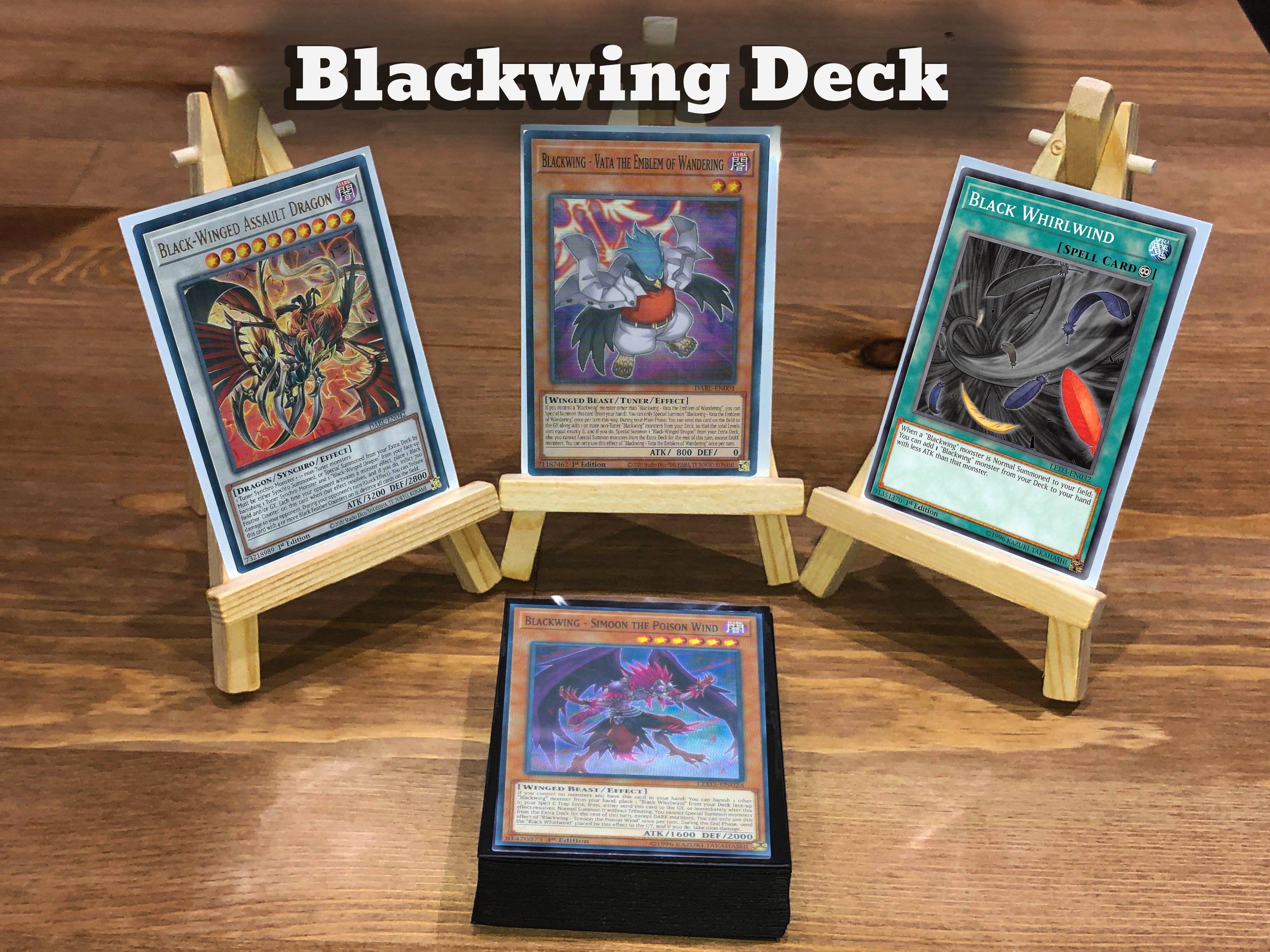 Yugioh Blackwing Deck 40 Cards + Extra Deck + Sleeves