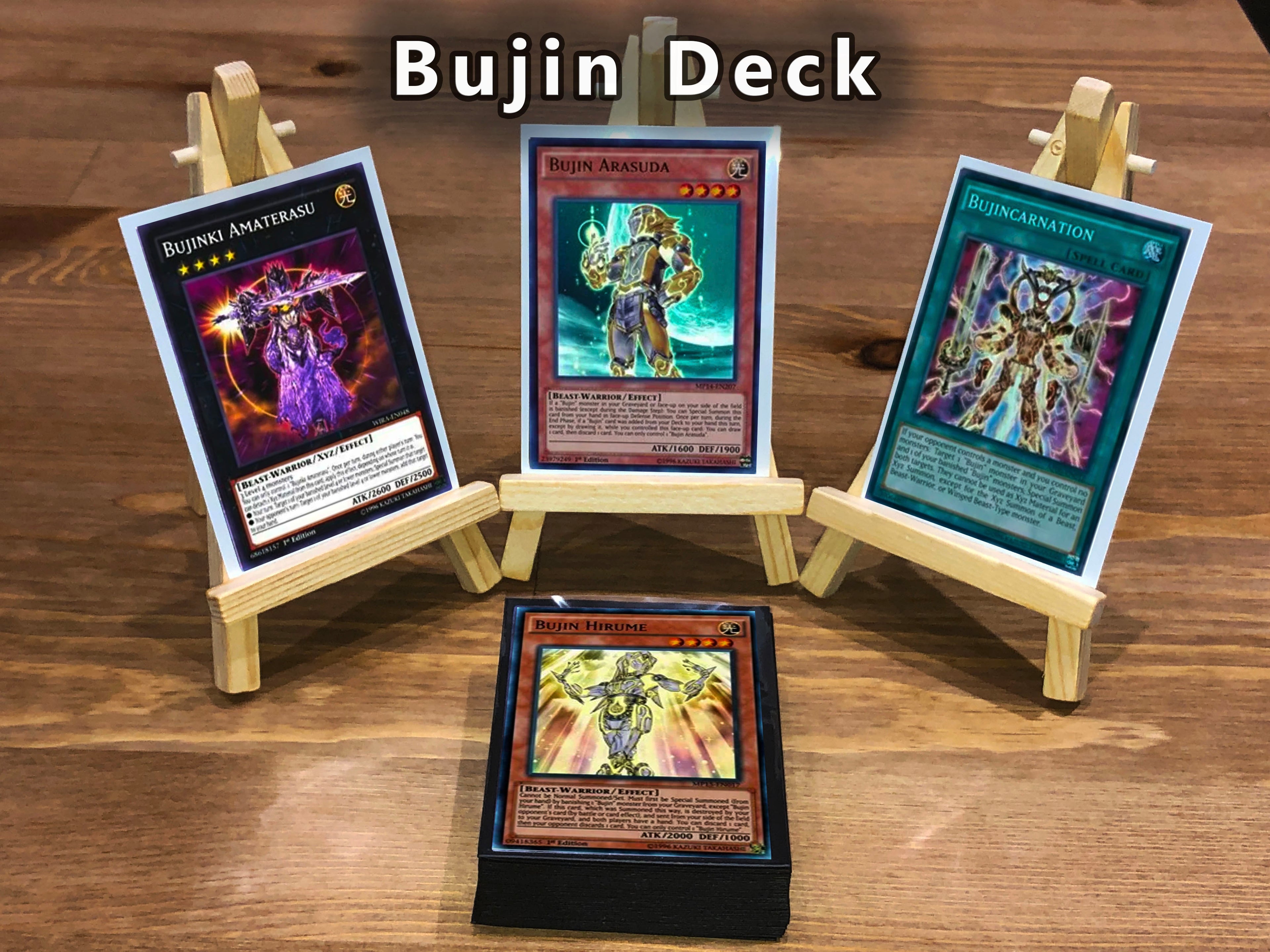 Yugioh Bujin Deck 40 Cards + Extra Deck + Sleeves