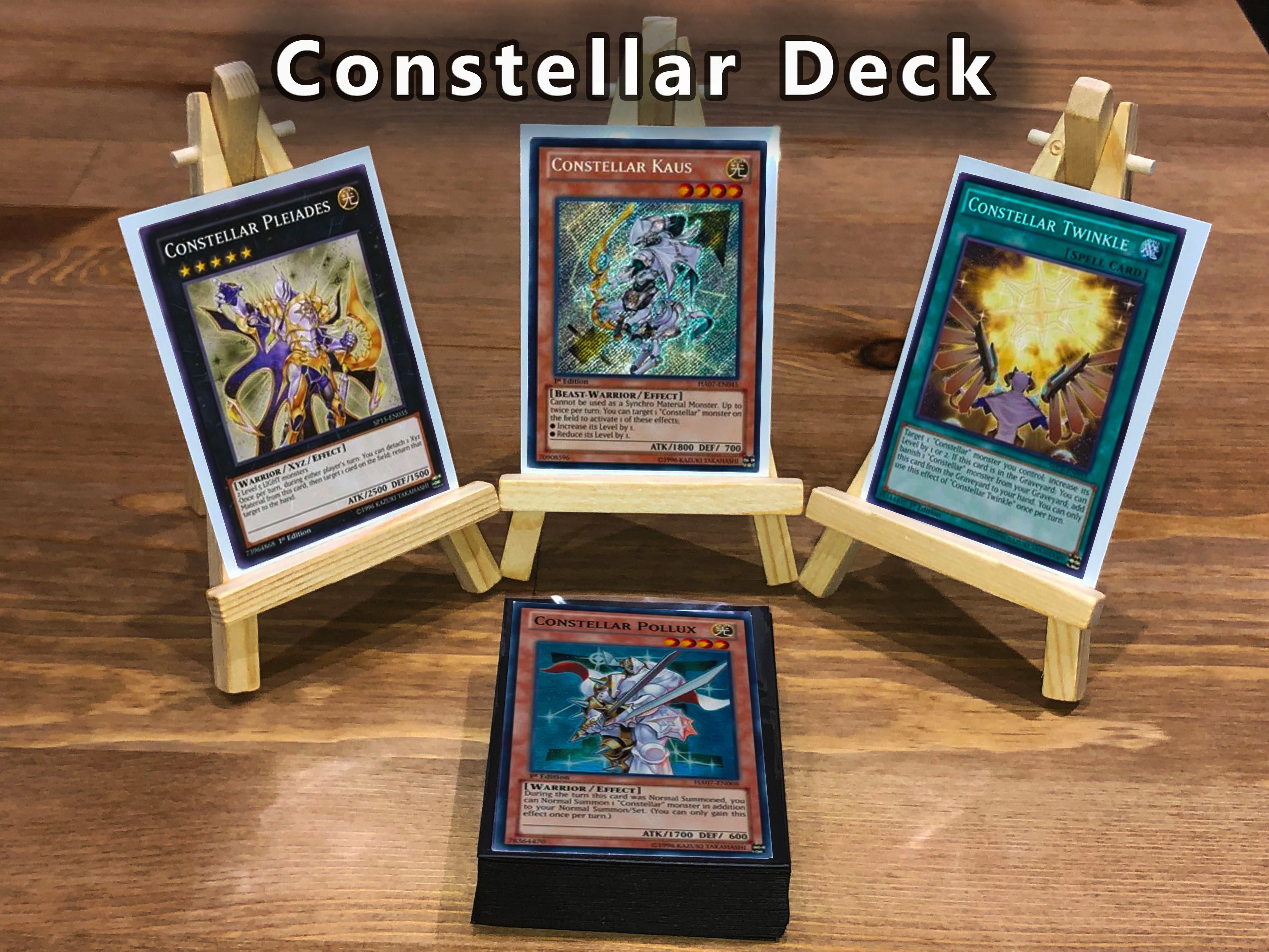Yugioh Constellar Deck 40 Cards + Extra Deck + Sleeves