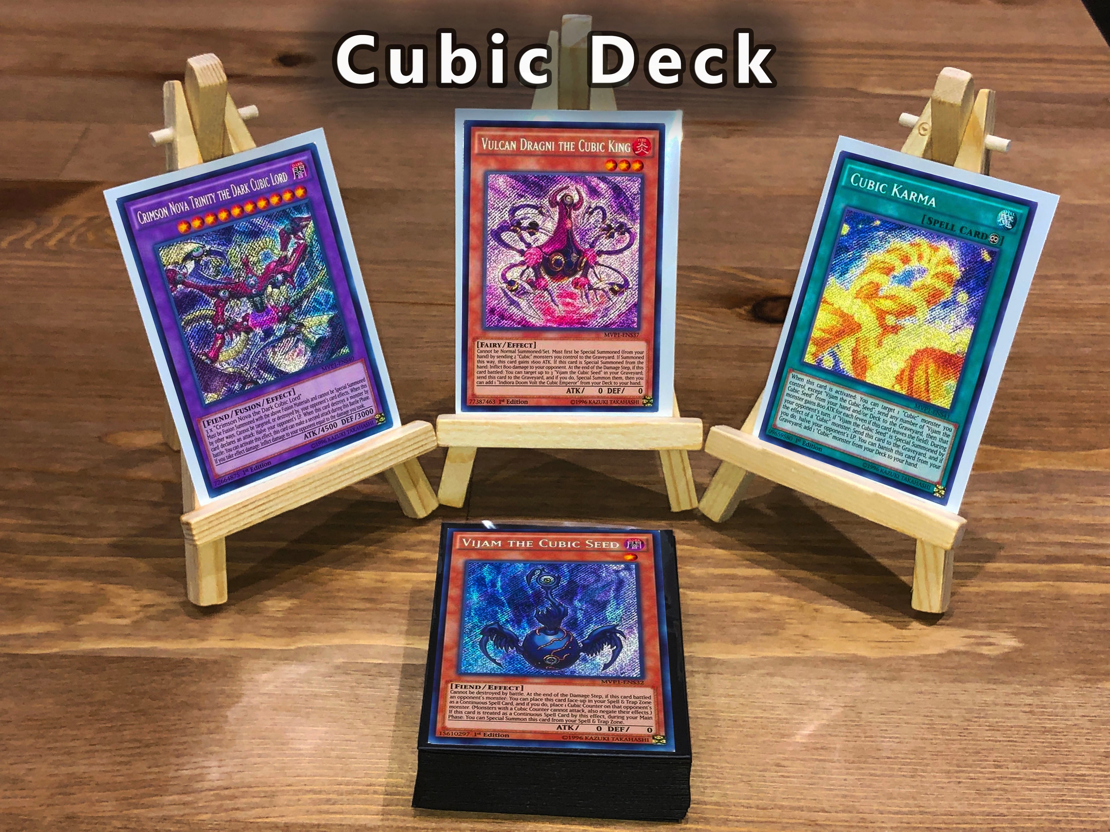 Yugioh Cubic Deck - 40 Cards + Extra Deck + Sleeves