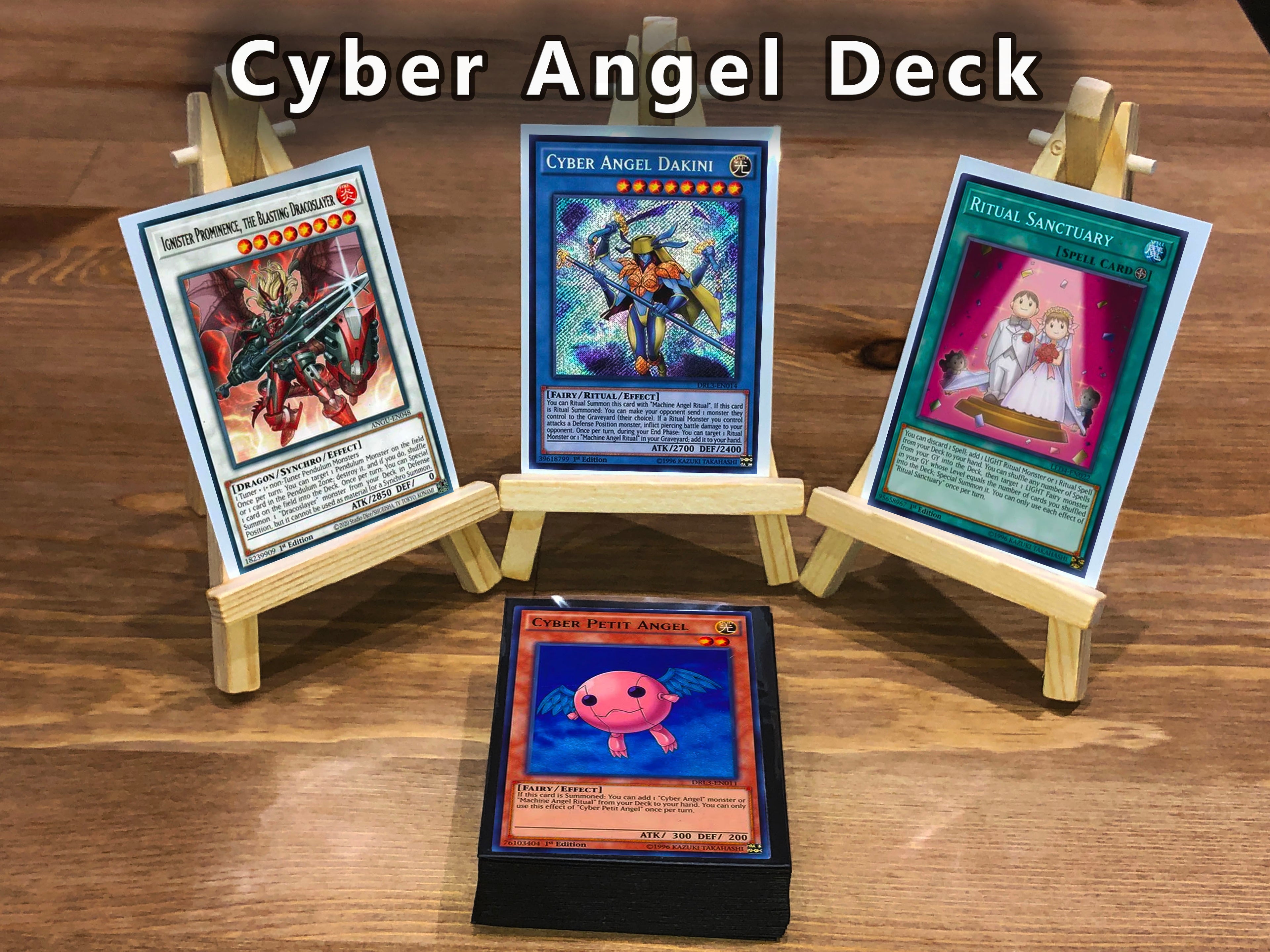 Yugioh Cyber Angel Deck 40 Cards + Extra Deck + Sleeves