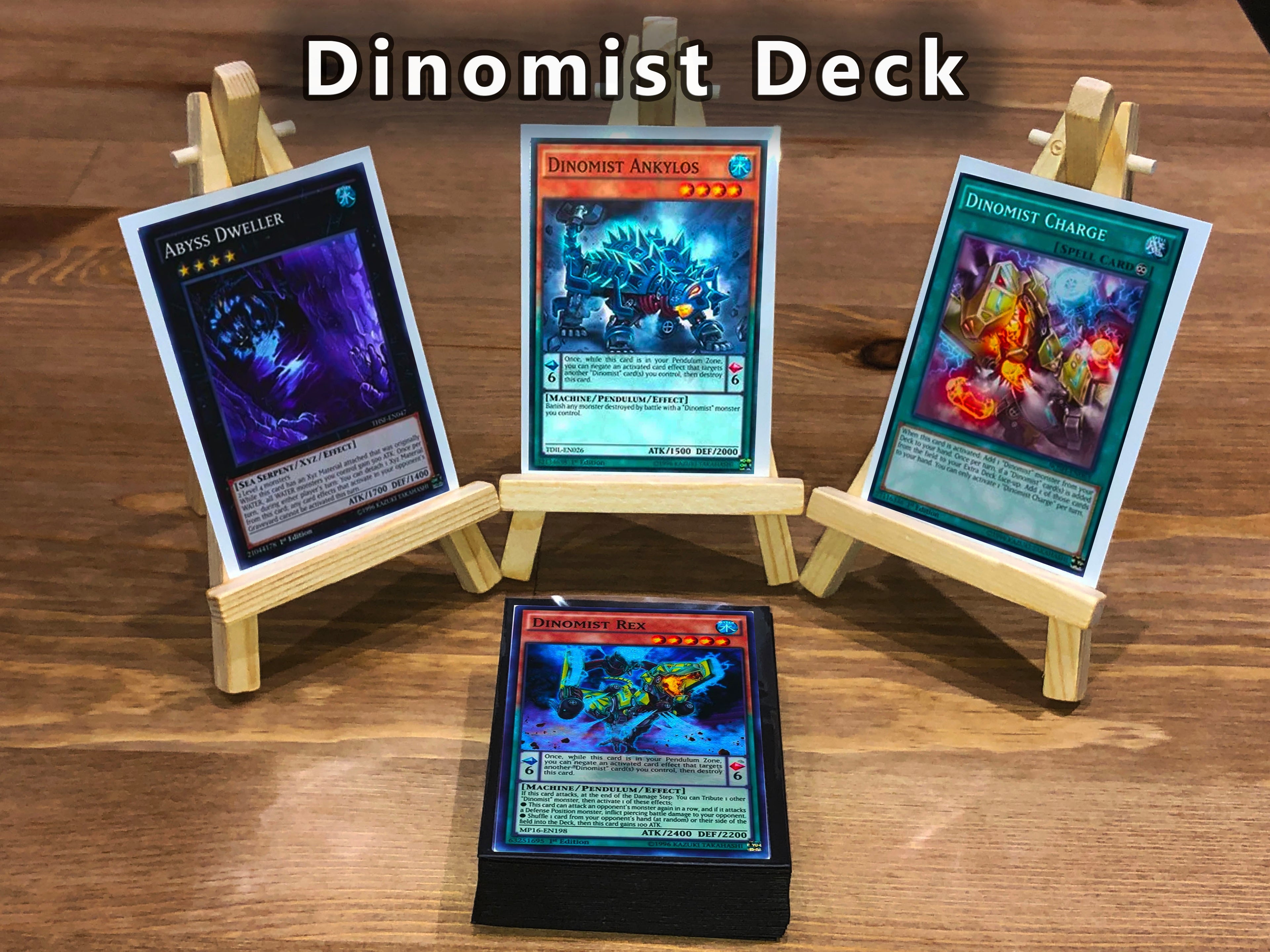 Yugioh Dinomist Deck 40 Cards + Extra Deck + Sleeves