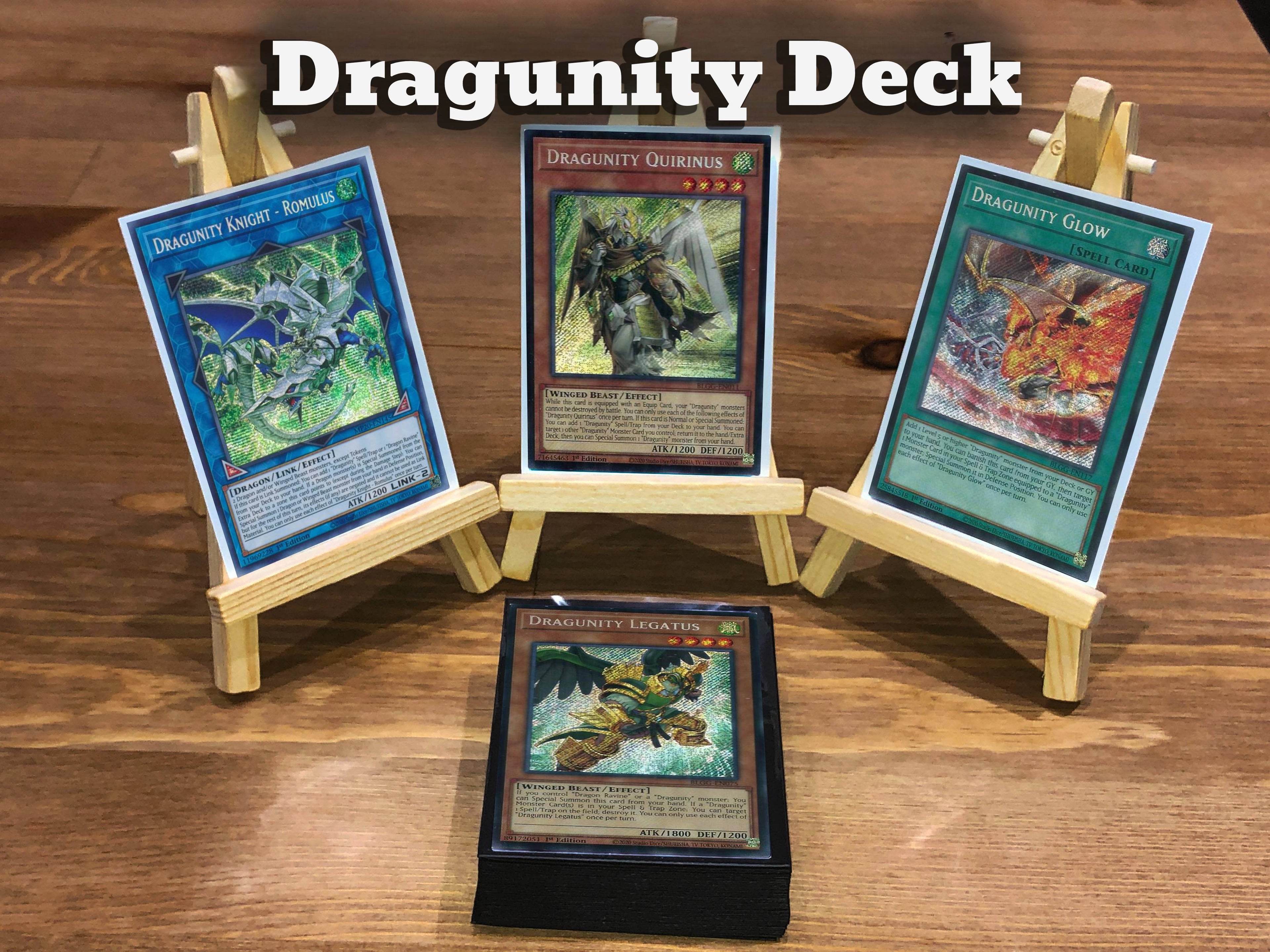 Yugioh Dragunity Deck - 40 Cards + Extra Deck + Sleeves