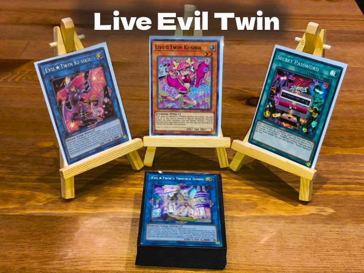 Yugioh Evil Live Twin Deck - 40 Cards + Extra Deck + Sleeves