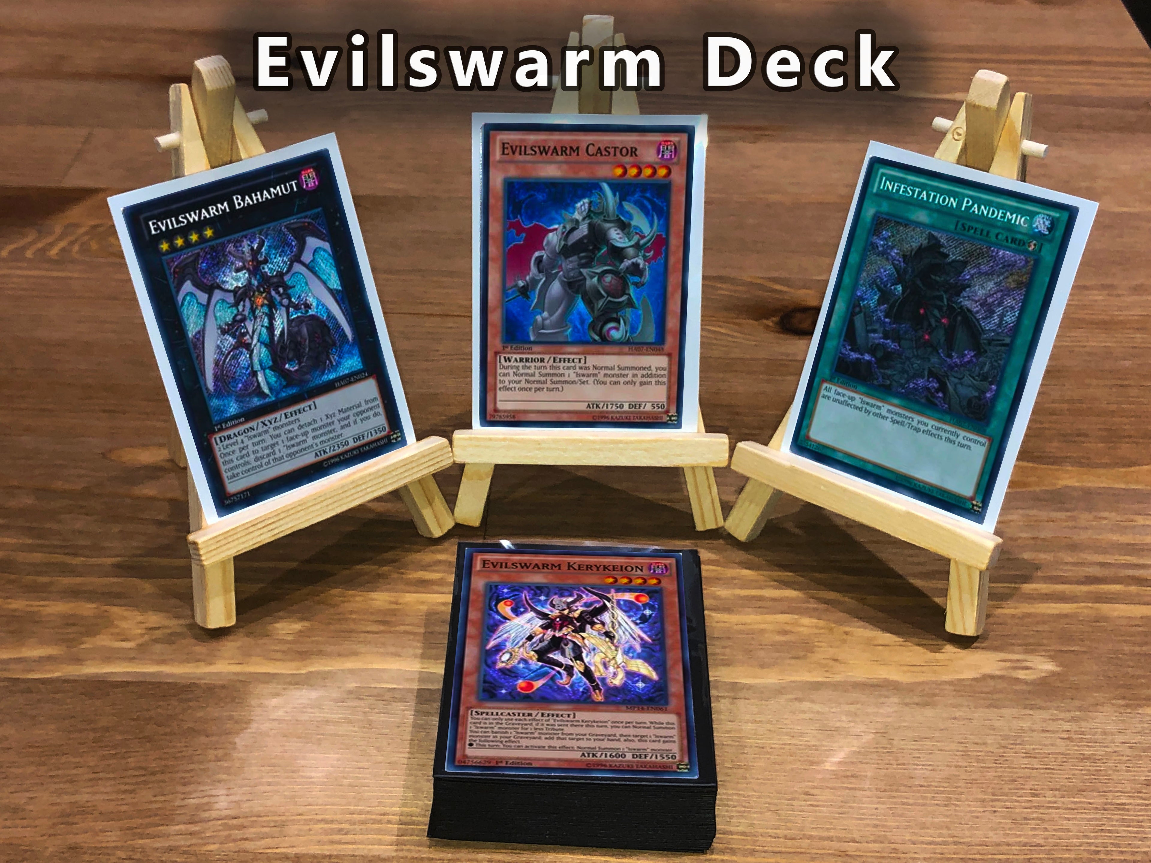 Yugioh Evilswarm Deck 40 Cards + Extra Deck + Sleeves