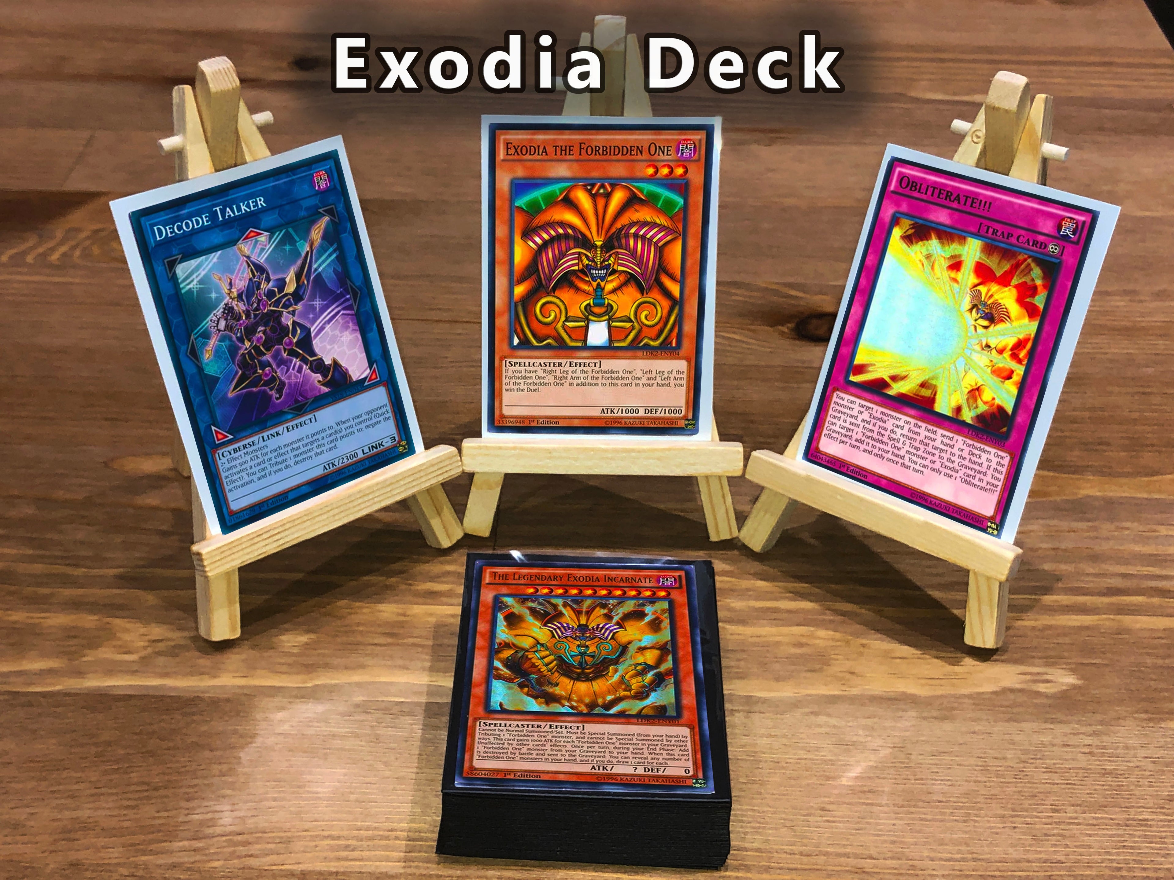 Yugioh Exodia Deck 40 Cards + Extra Deck + Sleeves