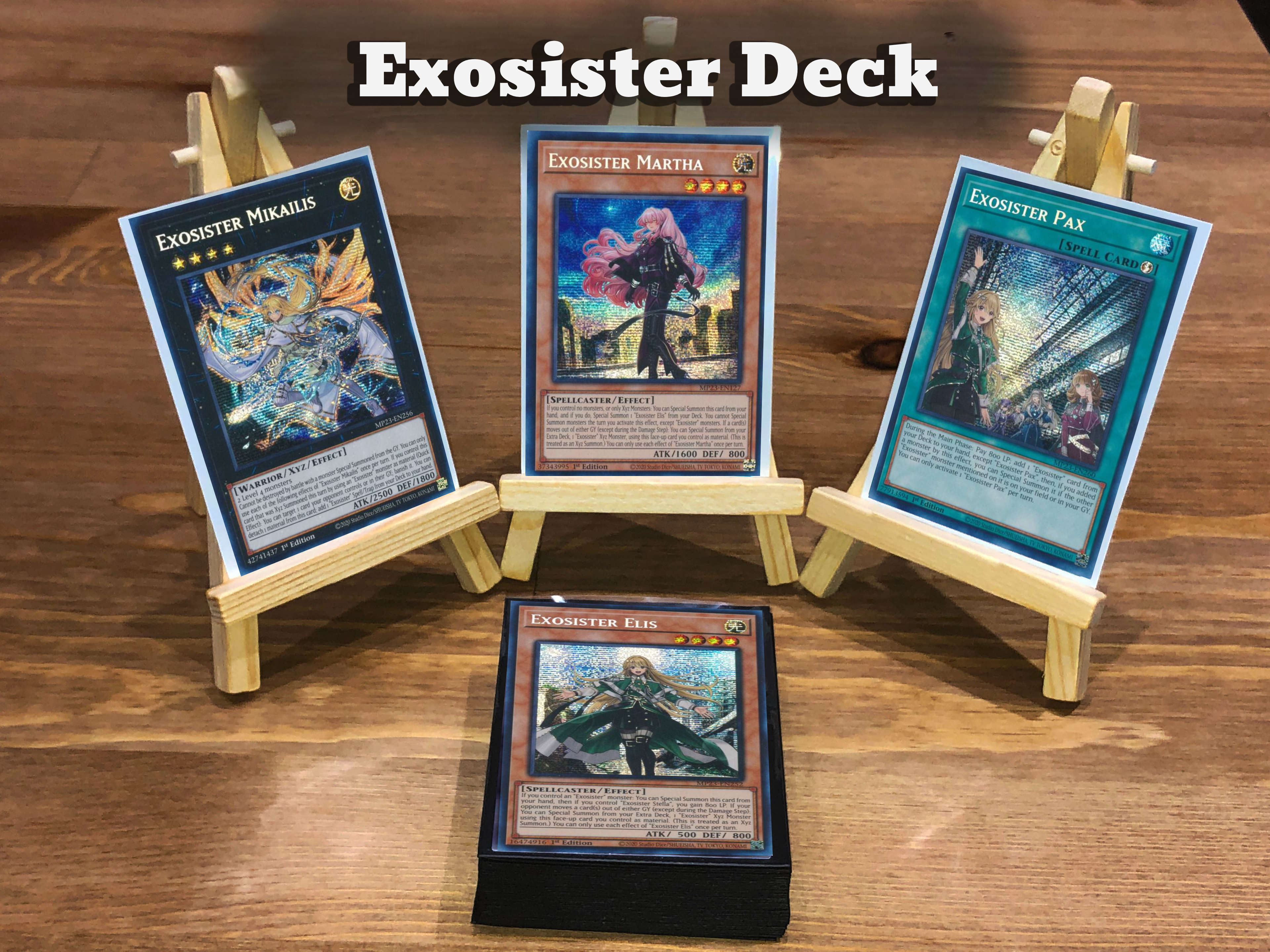 Yugioh Exosister Deck - 40 Cards + Extra Deck + Sleeves