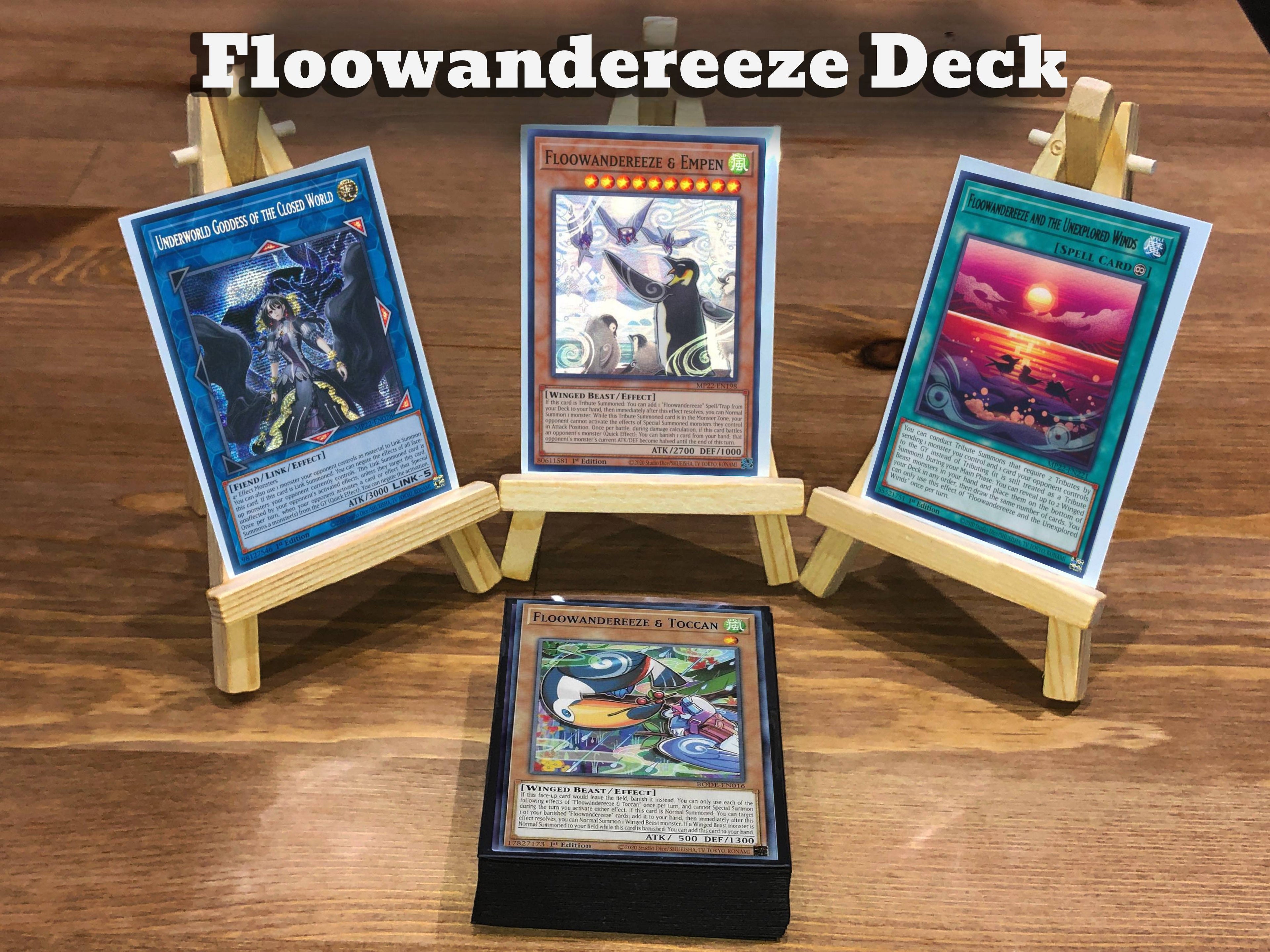 Yugioh Floowandereeze Deck + Extra Deck + Sleeves