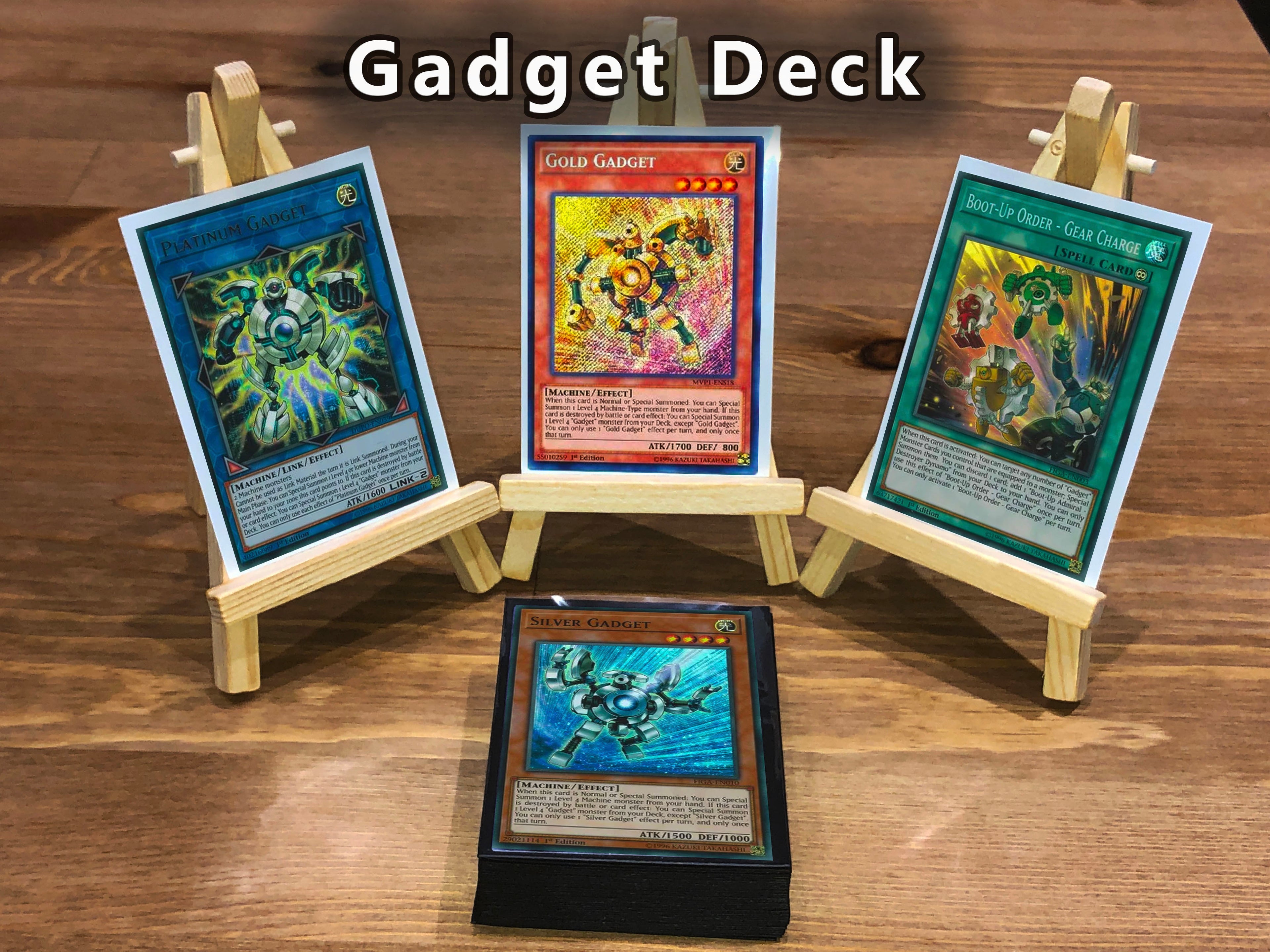 Yugioh Gadget Deck 40 Cards + Extra Deck + Sleeves