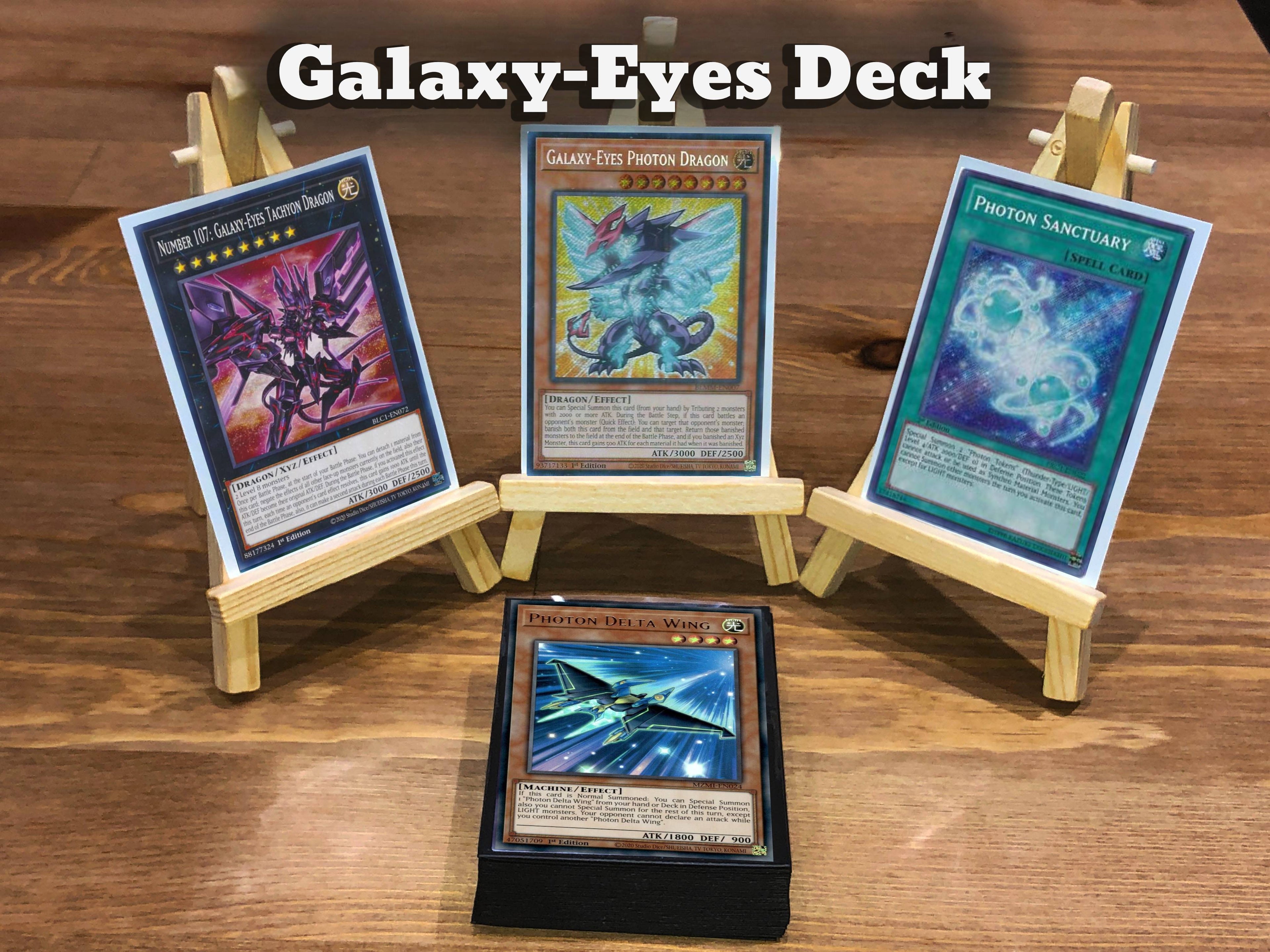 Yugioh Galaxy-Eyes Photon Dragon Deck - 40 Cards + Extra Deck + Sleeves