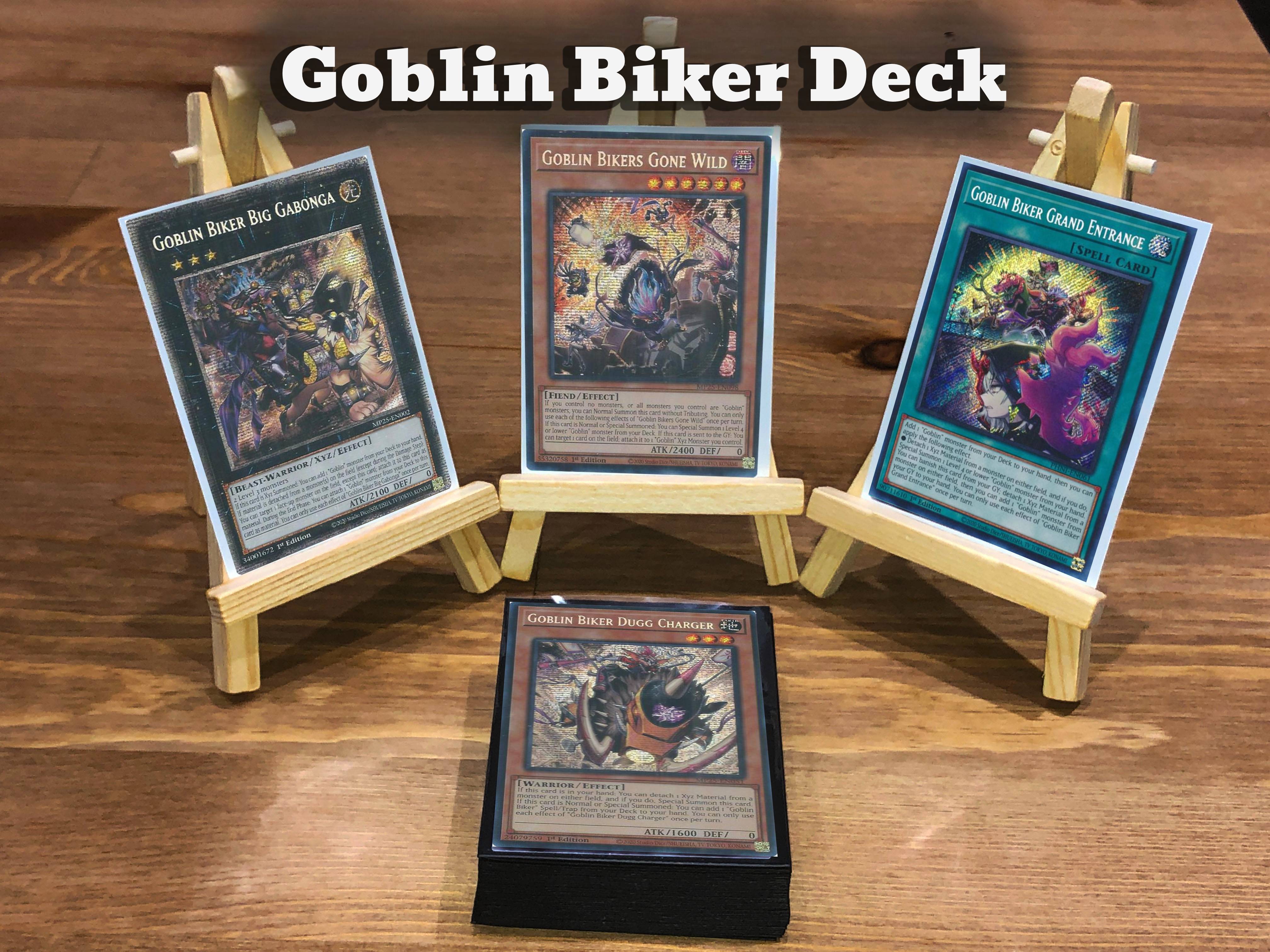 Yugioh Goblin Biker Deck - 40 Cards + Extra Deck + Sleeves – Budget ...