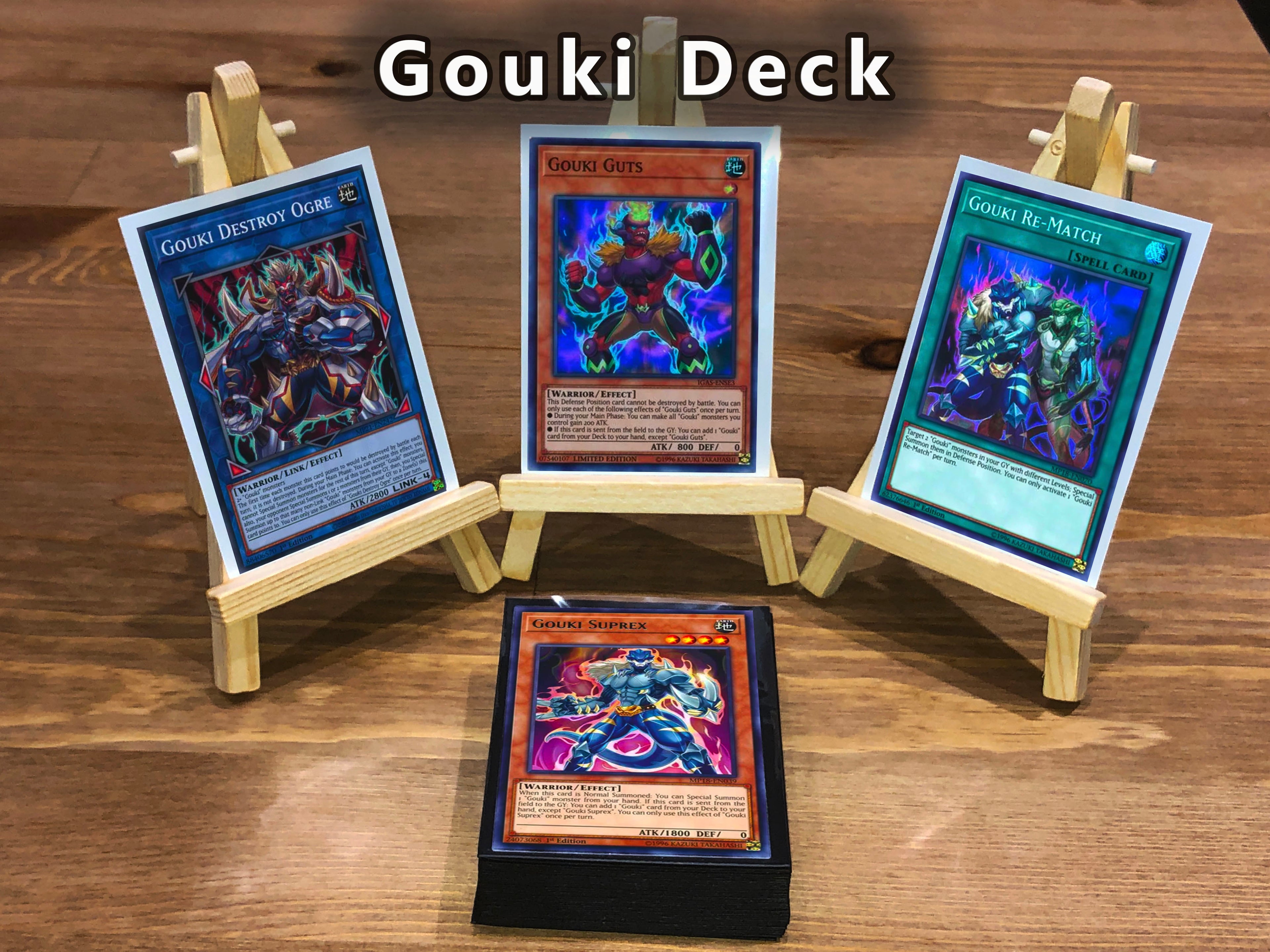 Yugioh Gouki Deck 40 Cards + Extra Deck + Sleeves