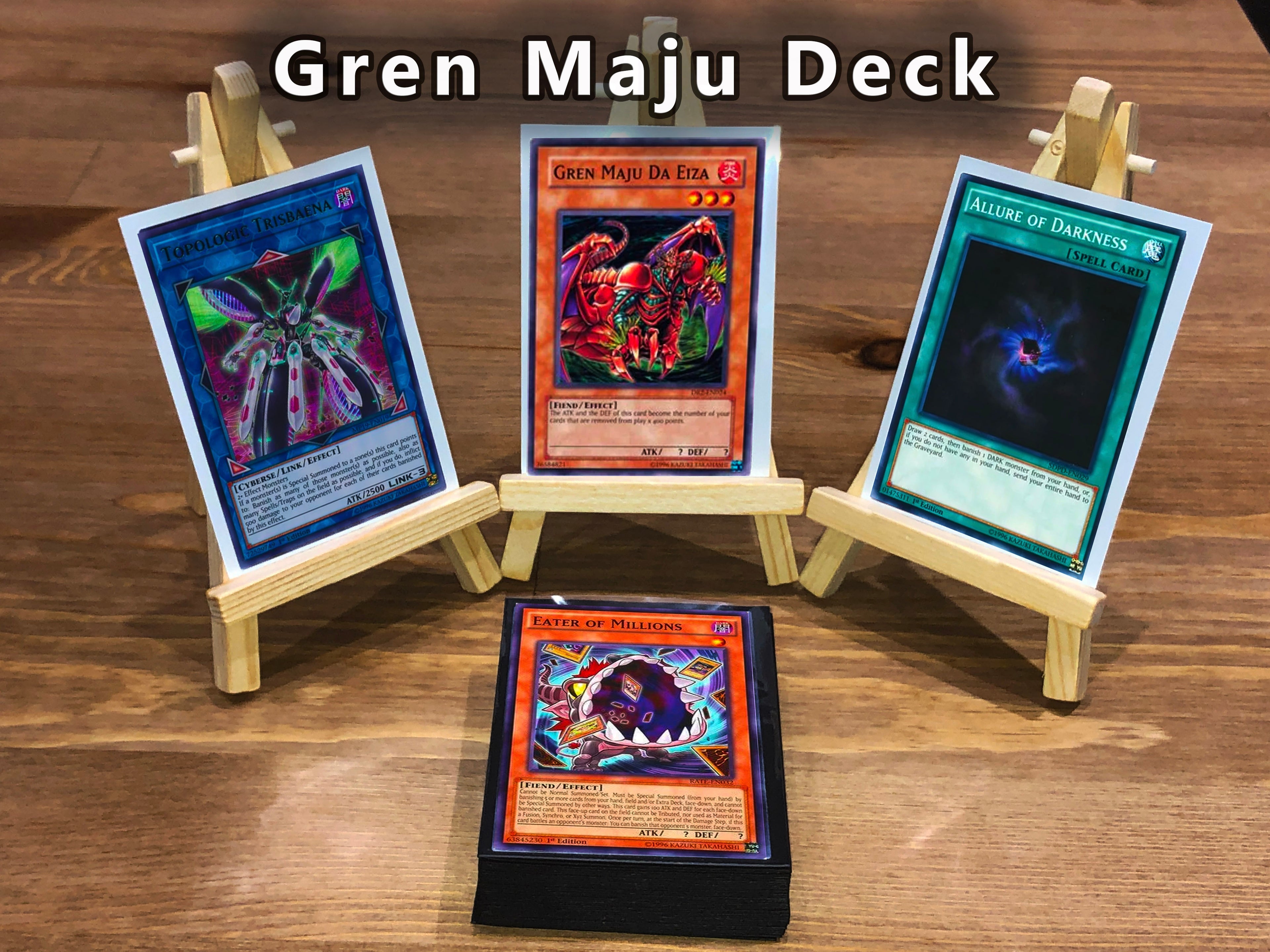 Yugioh Gren Maju Deck 40 Cards + Extra Deck + Sleeves