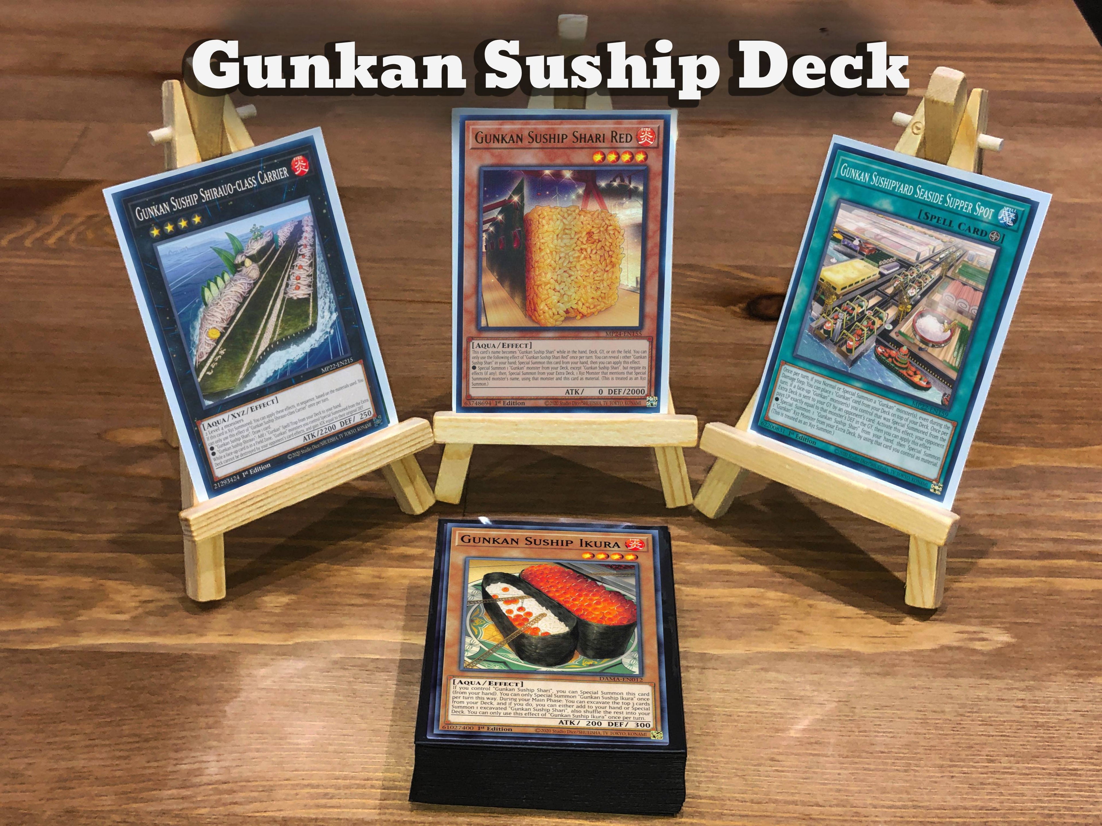Yugioh Gunkan Suship Deck 40 Cards + Extra Deck + Sleeves