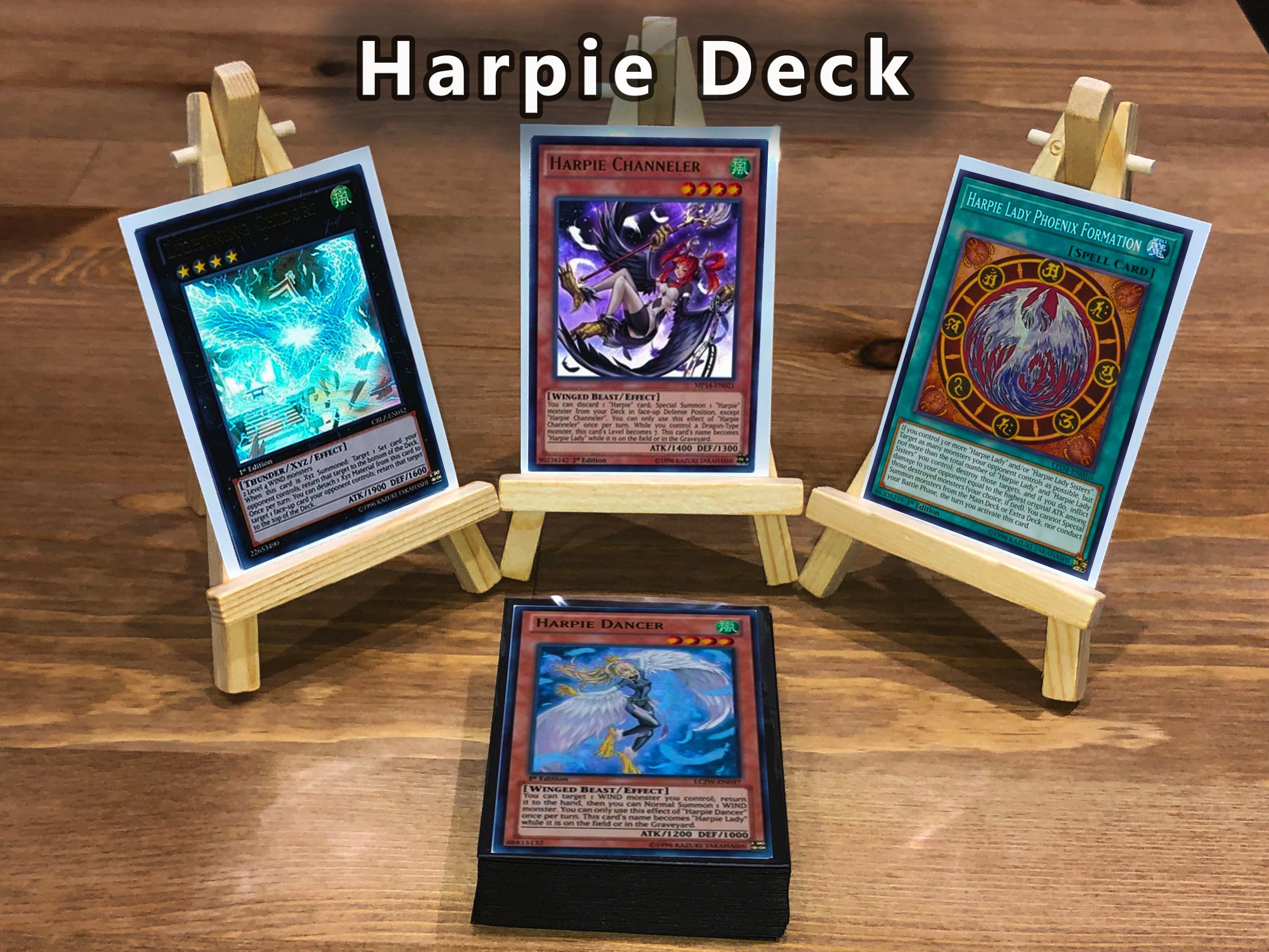 Yugioh Harpies Deck 40 Cards + Extra Deck + Sleeves
