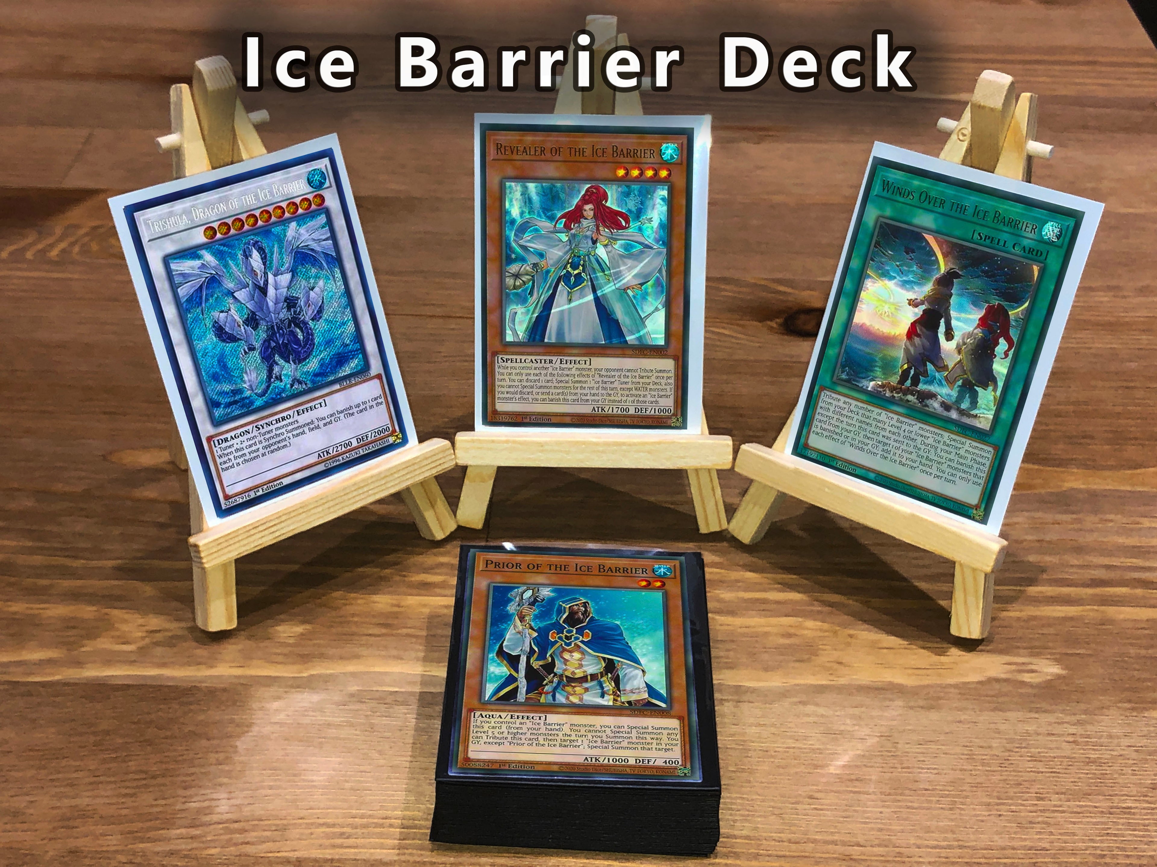 Yugioh Ice Barrier Deck - 40 Cards + Extra Deck + Sleeves
