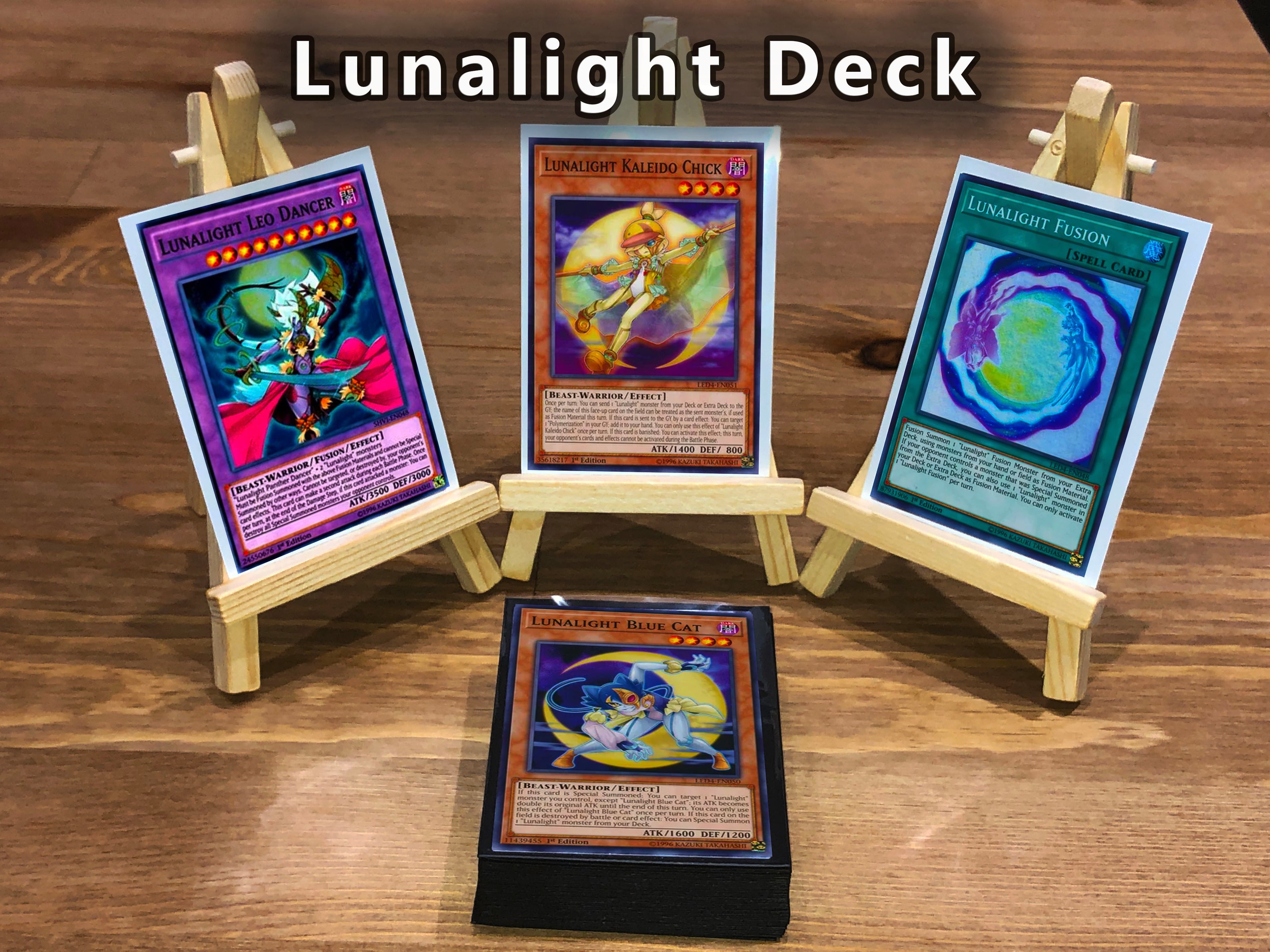 Yugioh Lunalight Deck - 40 Cards + Extra Deck + Sleeves