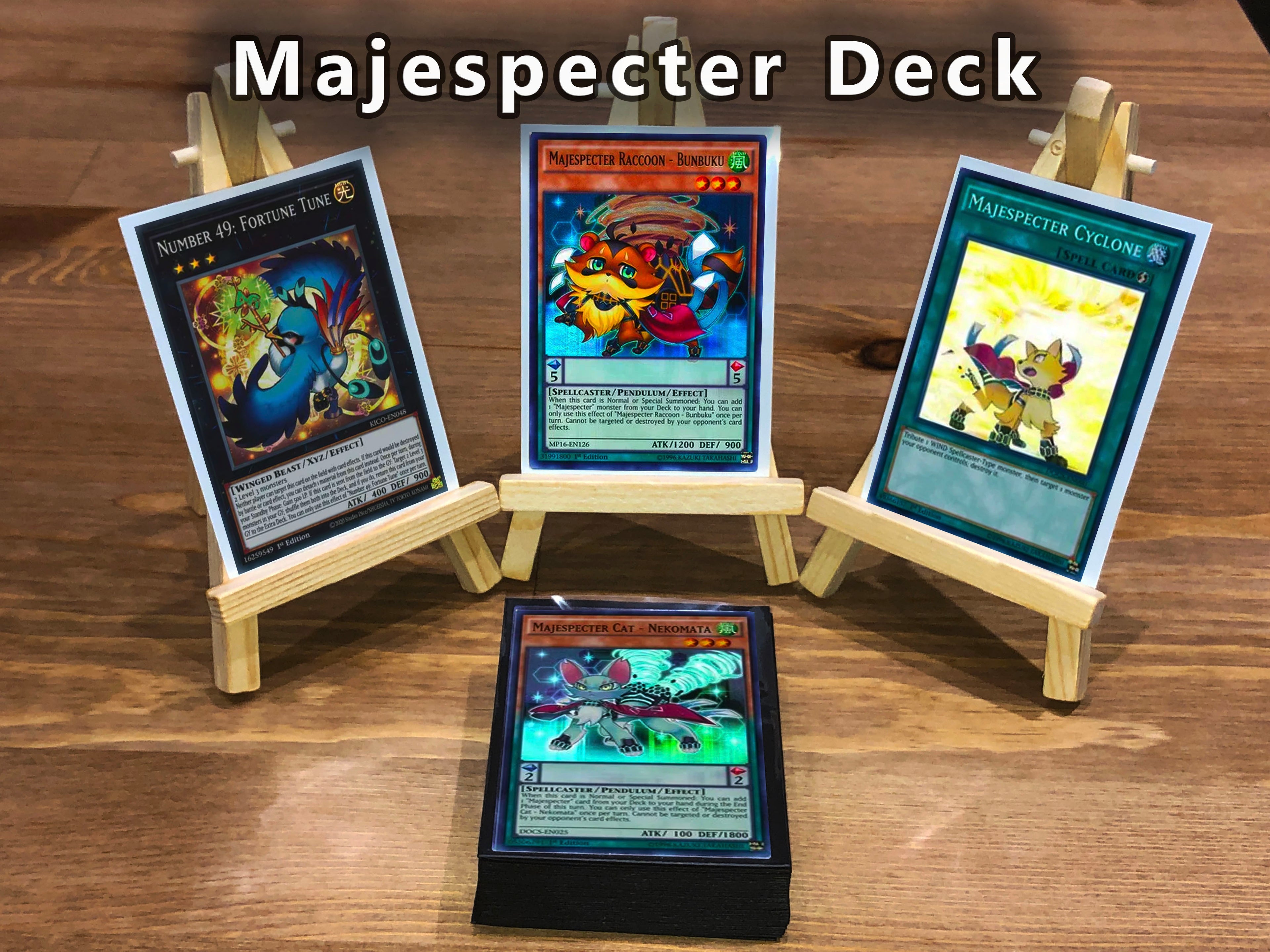 Yugioh Majespecter Deck 40 Cards + Extra Deck + Sleeves
