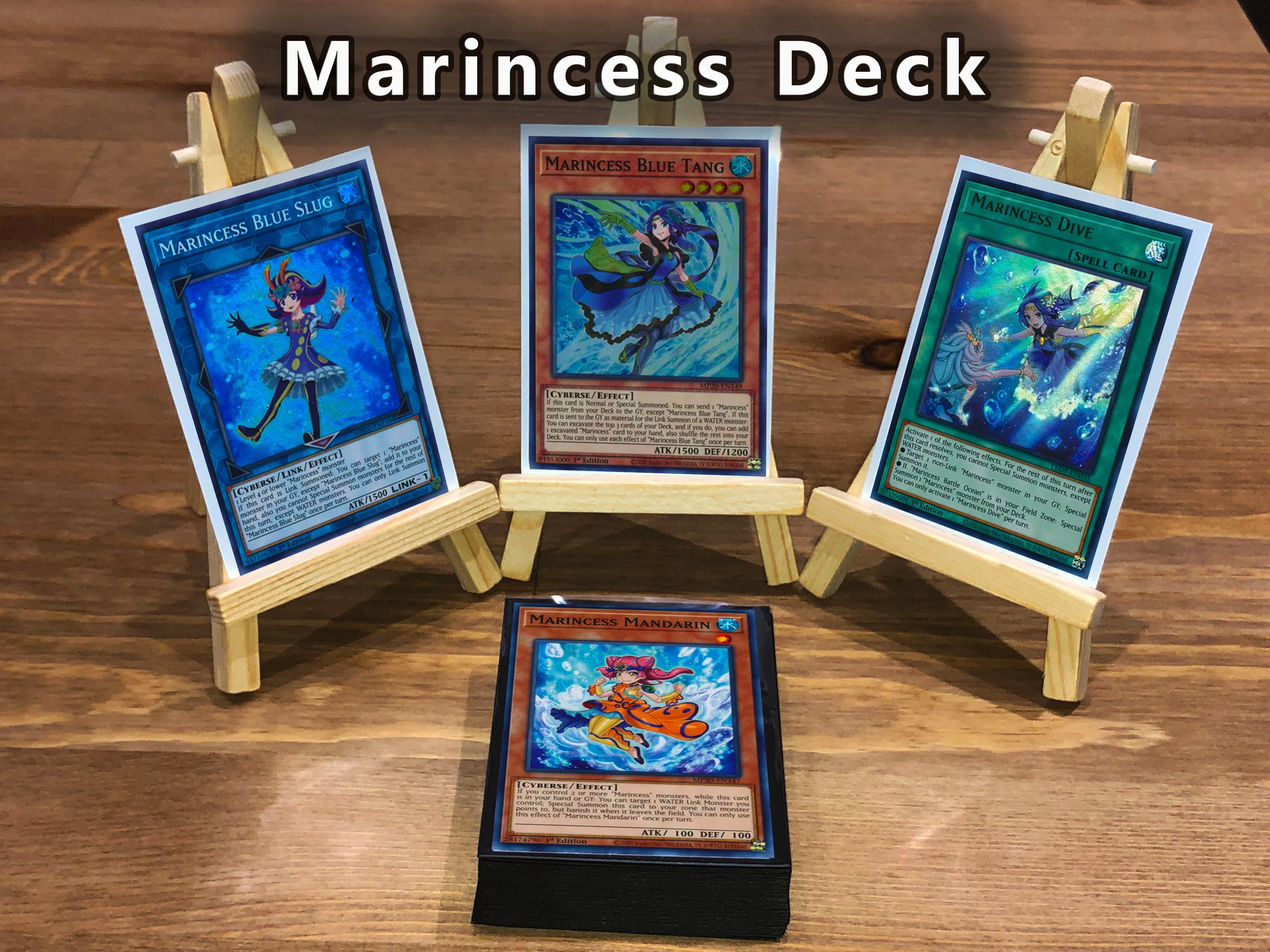 Yugioh Marincess Deck 40 Cards + Extra Deck + Sleeves