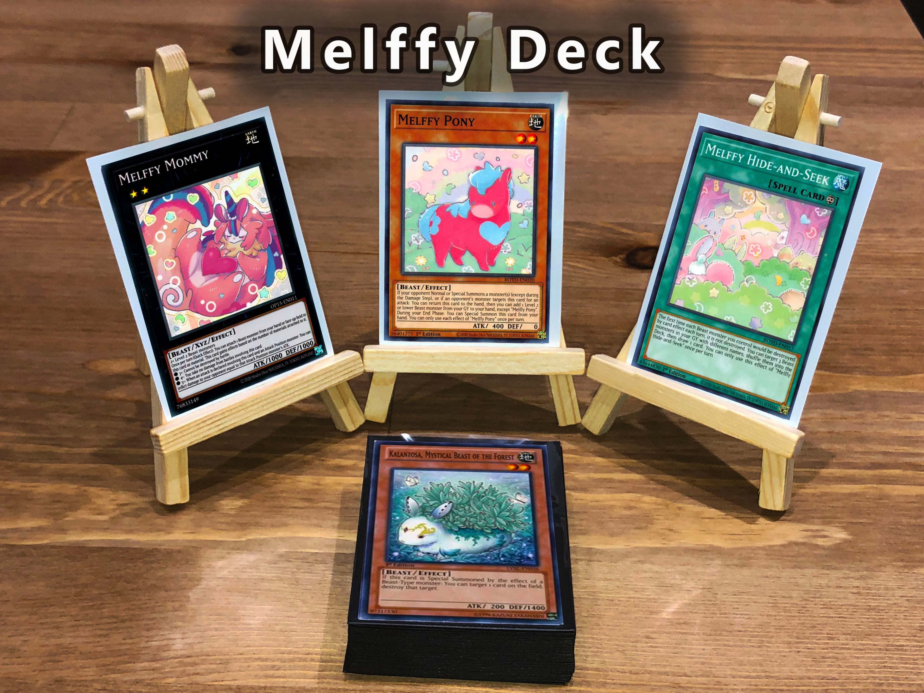 Yugioh Melffy Deck 40 Cards + Extra Deck + Sleeves