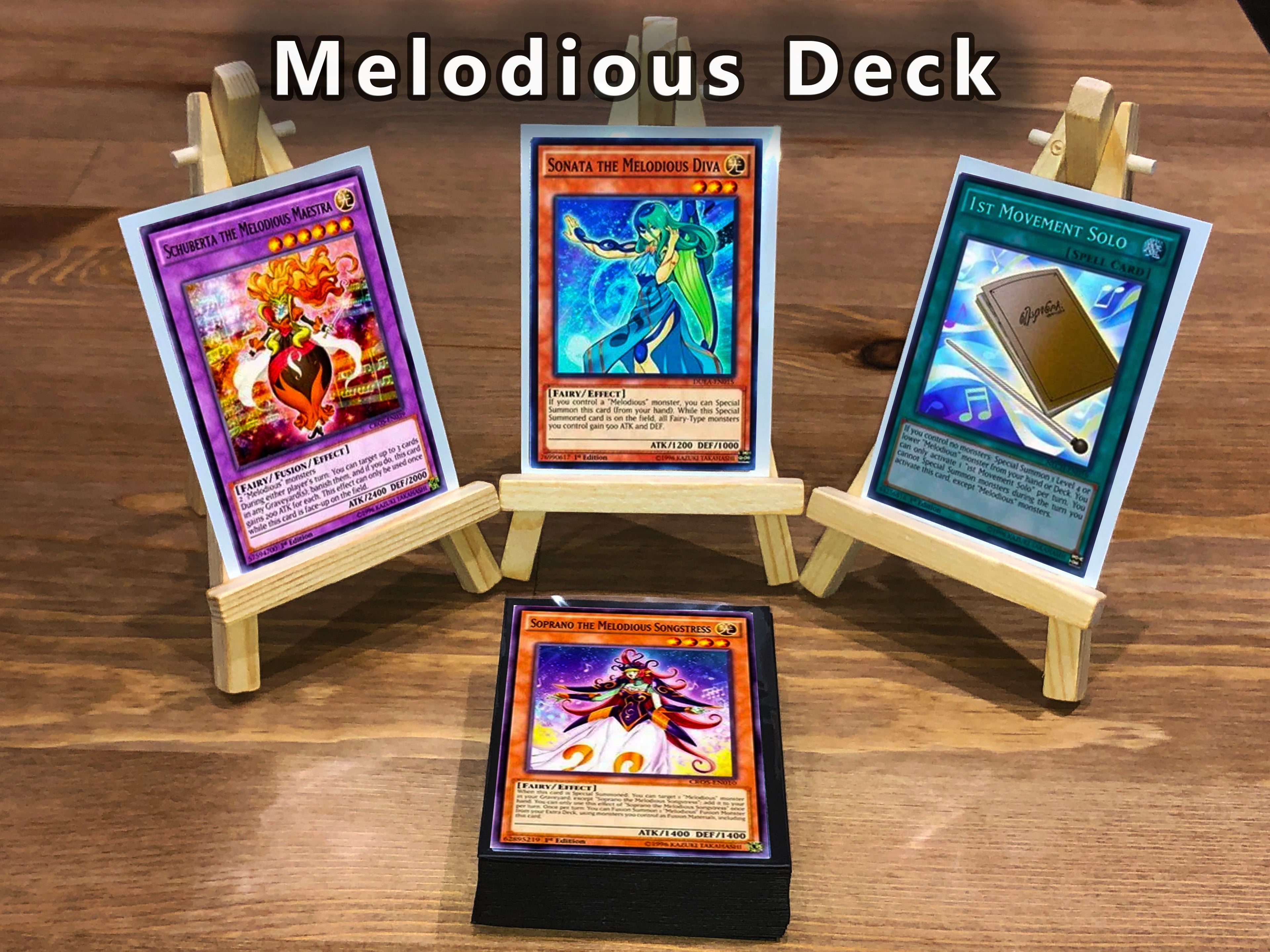 Yugioh Melodious Deck 40 Cards + Extra Deck + Sleeves