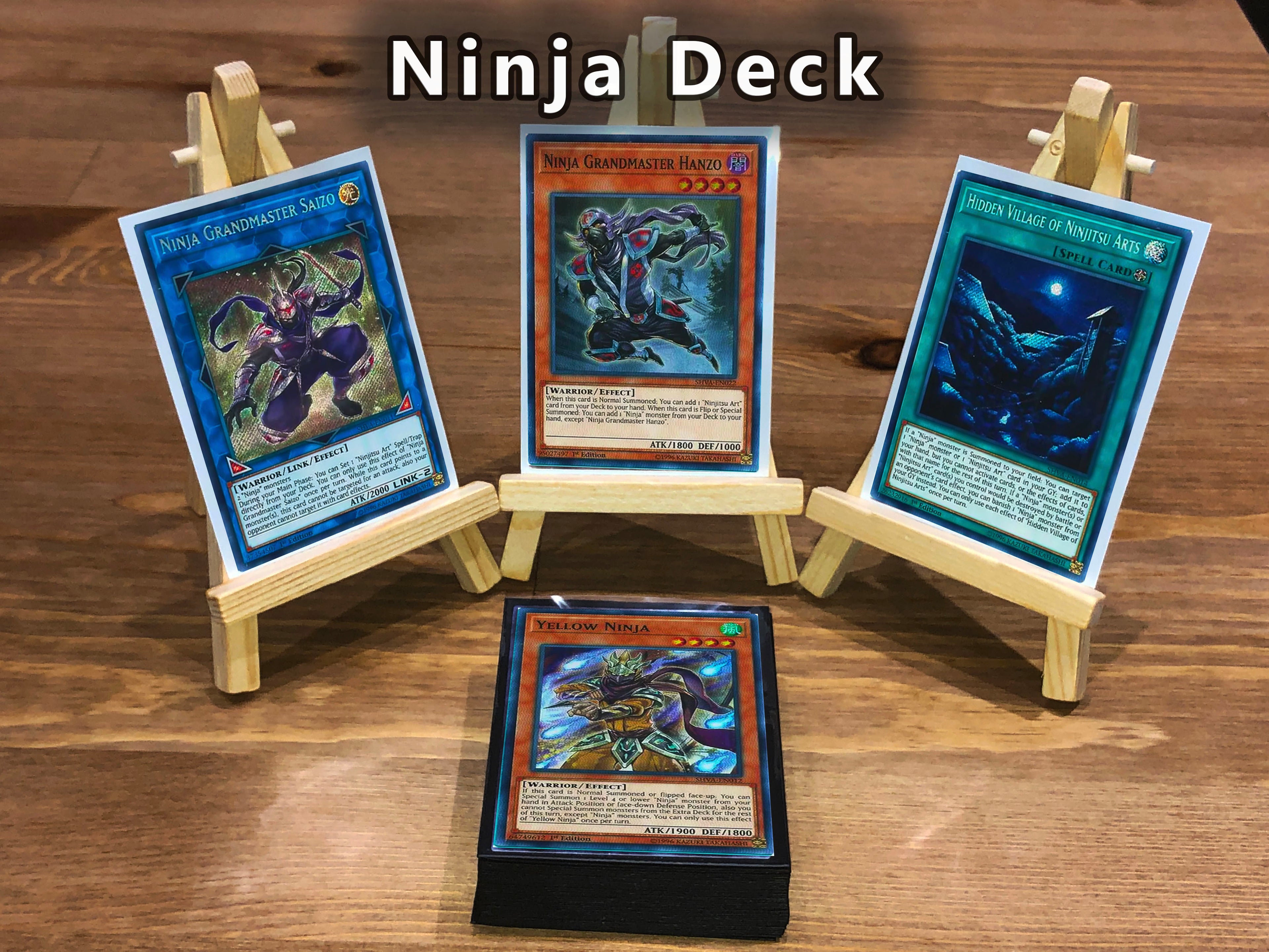 Yugioh Ninja Deck 40 Cards + Extra Deck + Sleeves