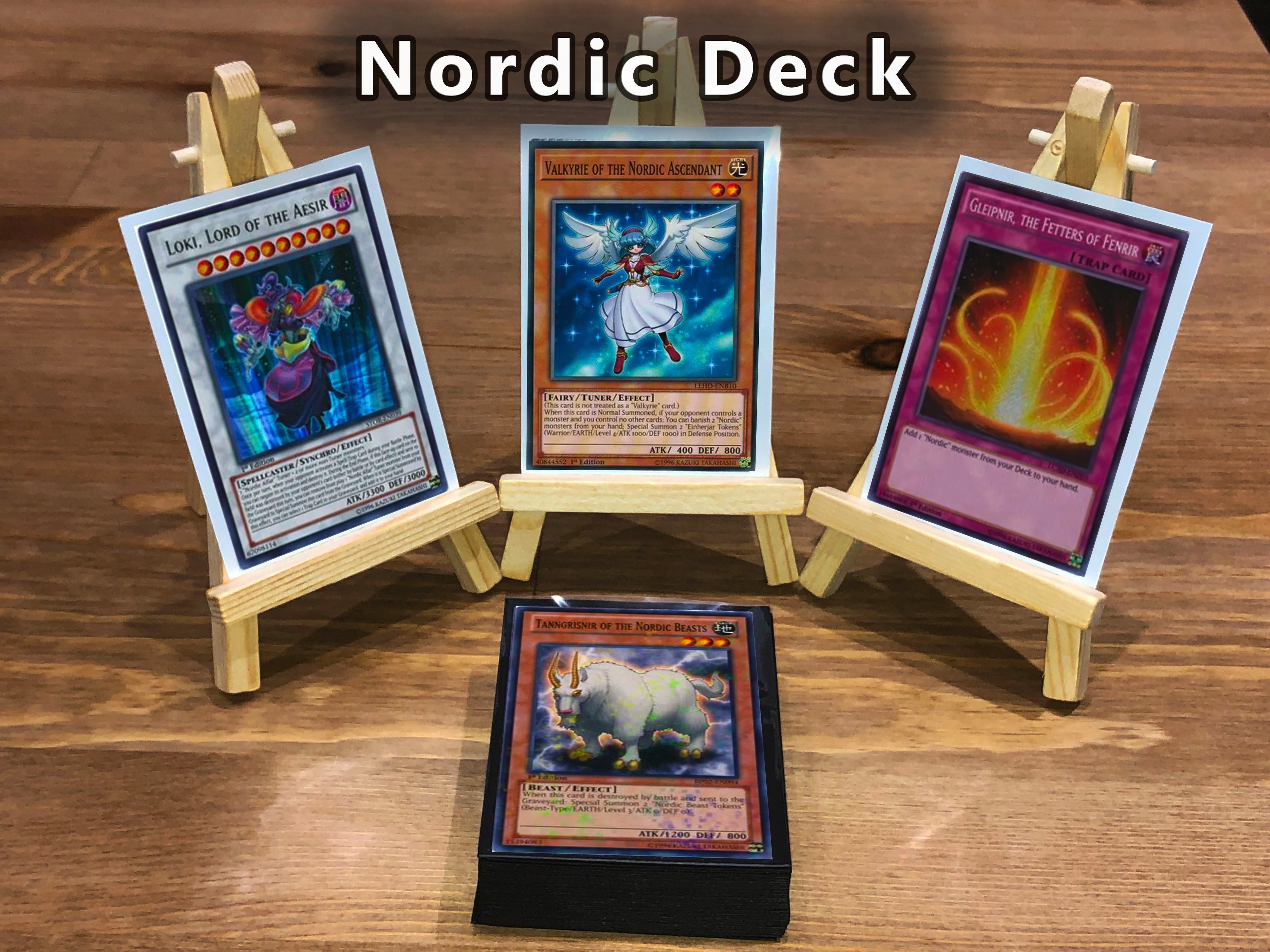 Yugioh Nordic Deck 40 Cards + Extra Deck + Sleeves