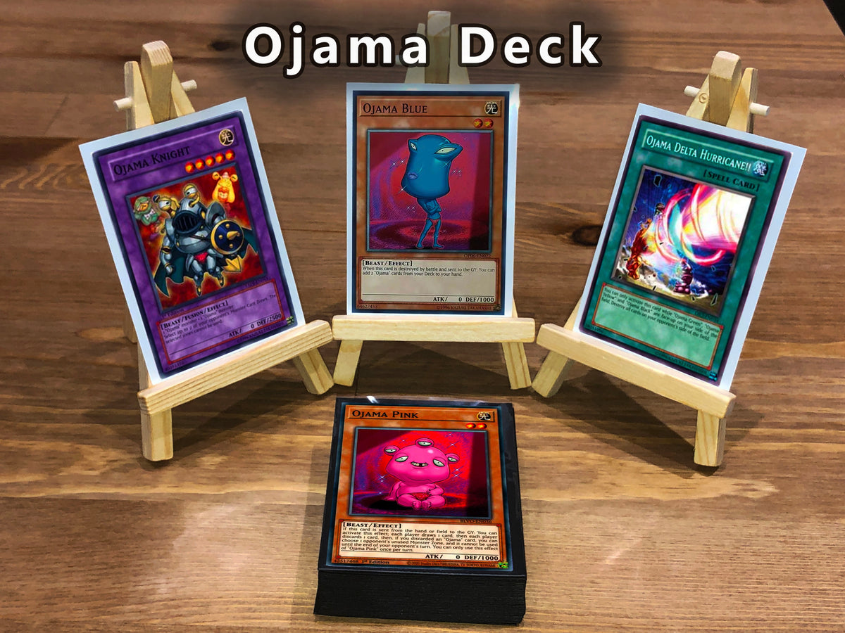 Yugioh Ojama Deck - 40 Cards + Extra Deck + Sleeves
