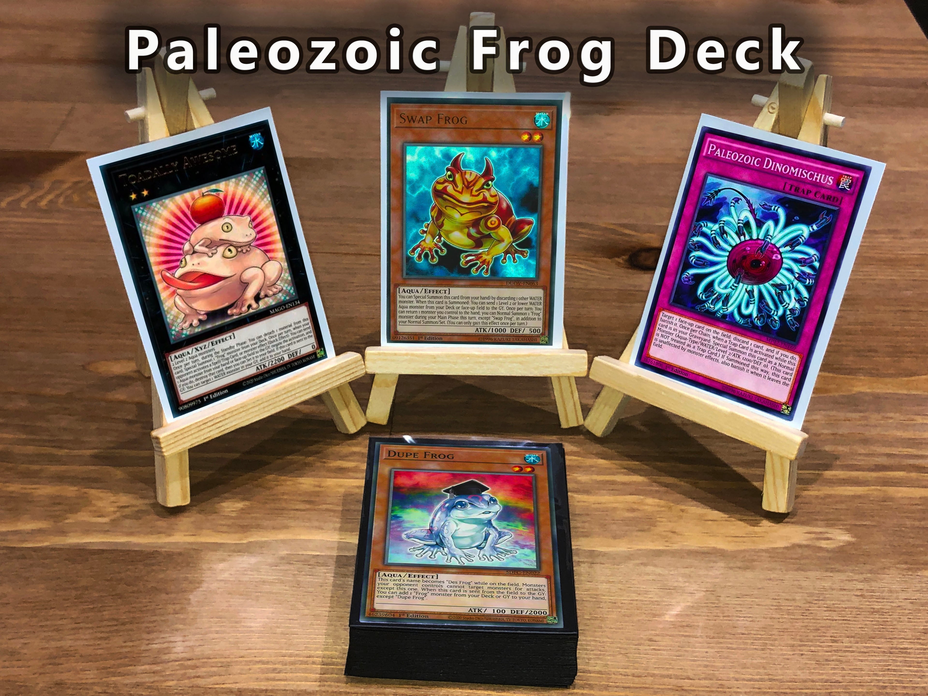 Yugioh Paleozoic Frog Deck - 40 Cards + Extra Deck + Sleeves