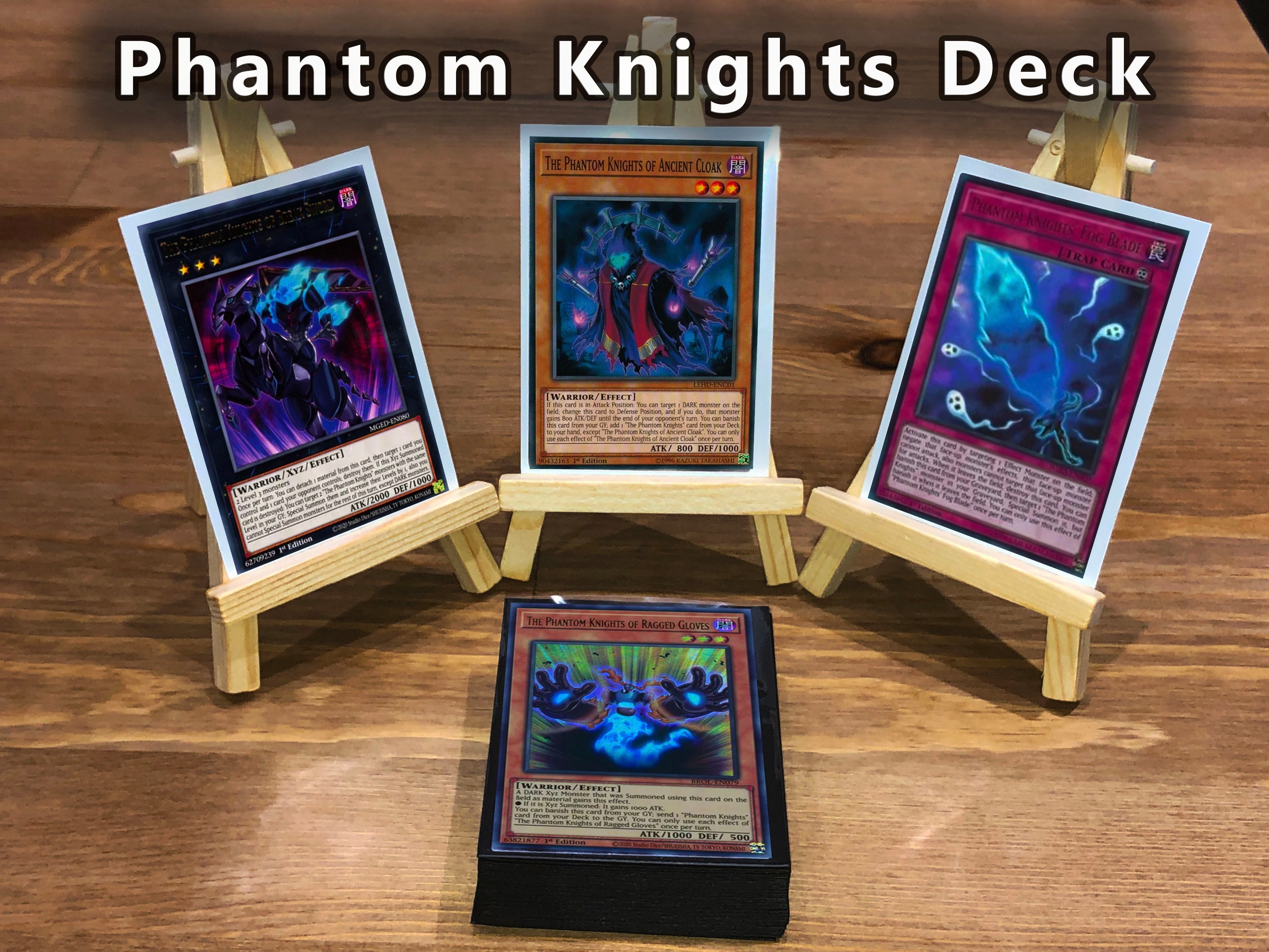 Yugioh Phantom Knight Deck + Extra Deck + Sleeves