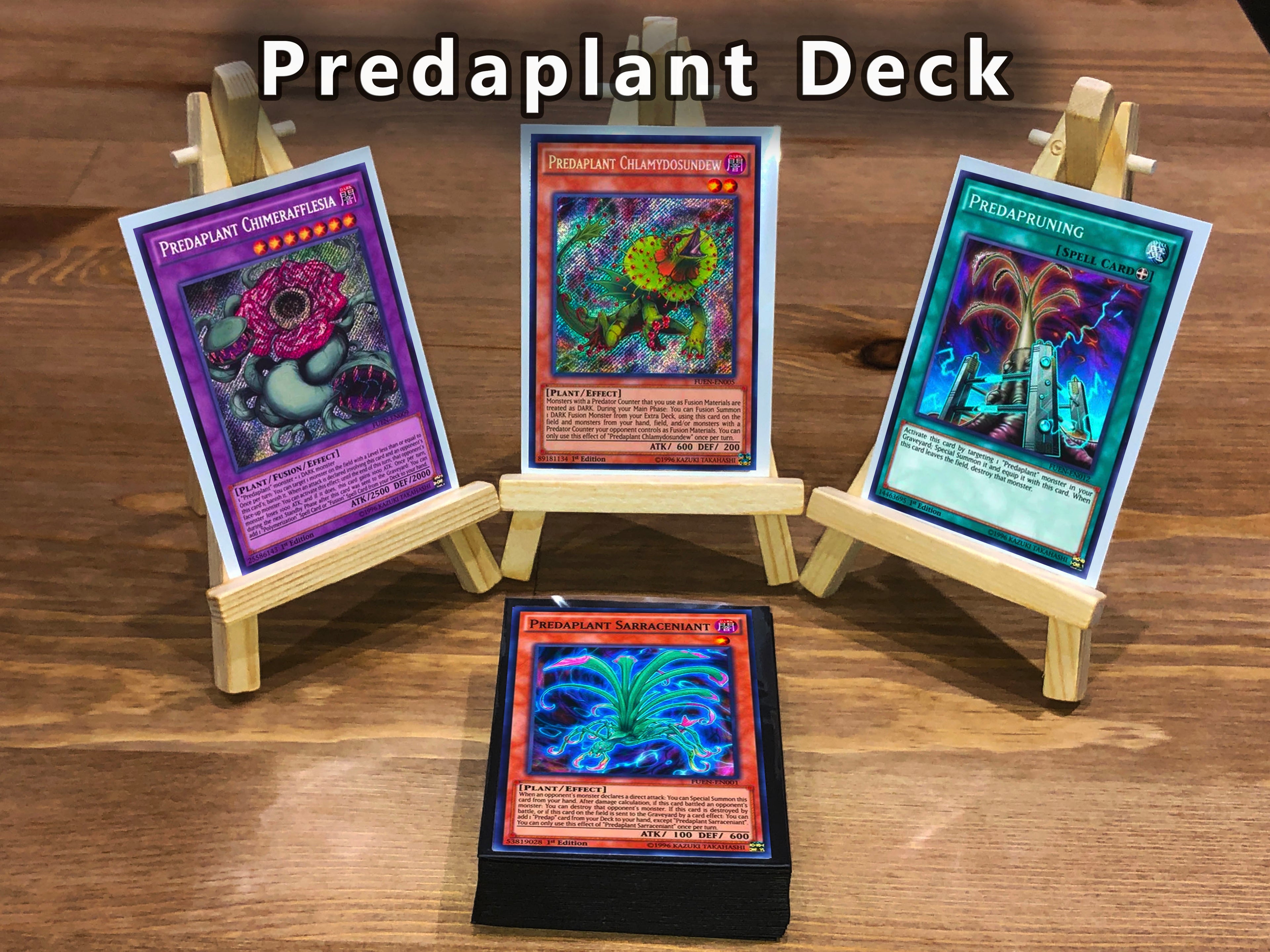 Yugioh Predaplant Deck 40 Cards + Extra Deck + Sleeves