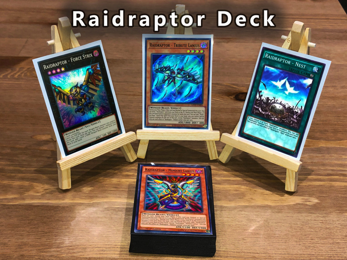 Yugioh Raidraptor Deck 40 Cards + Extra Deck + Sleeves