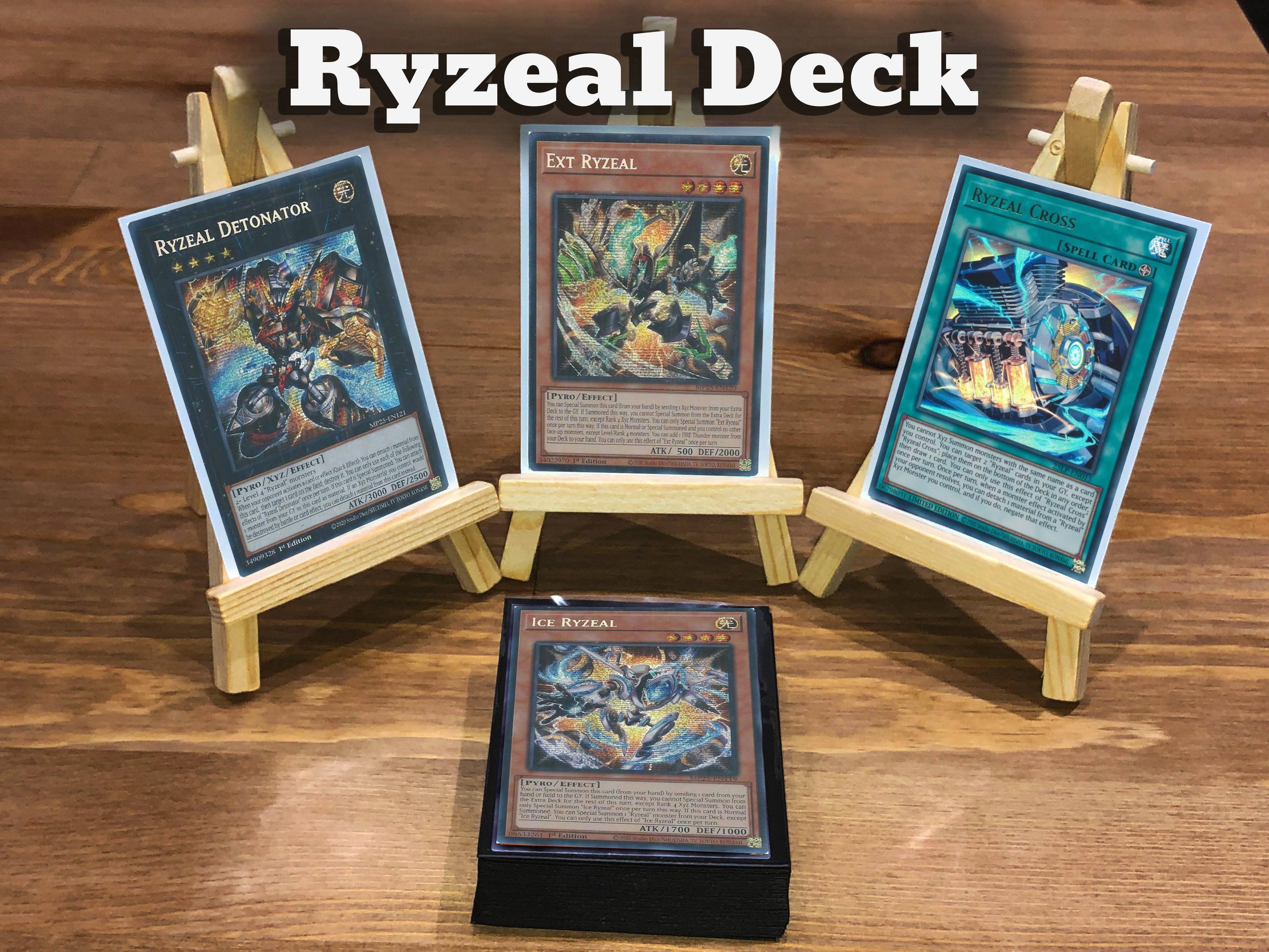 Yugioh Ryzeal Deck - 40 Cards + Extra Deck + Sleeves