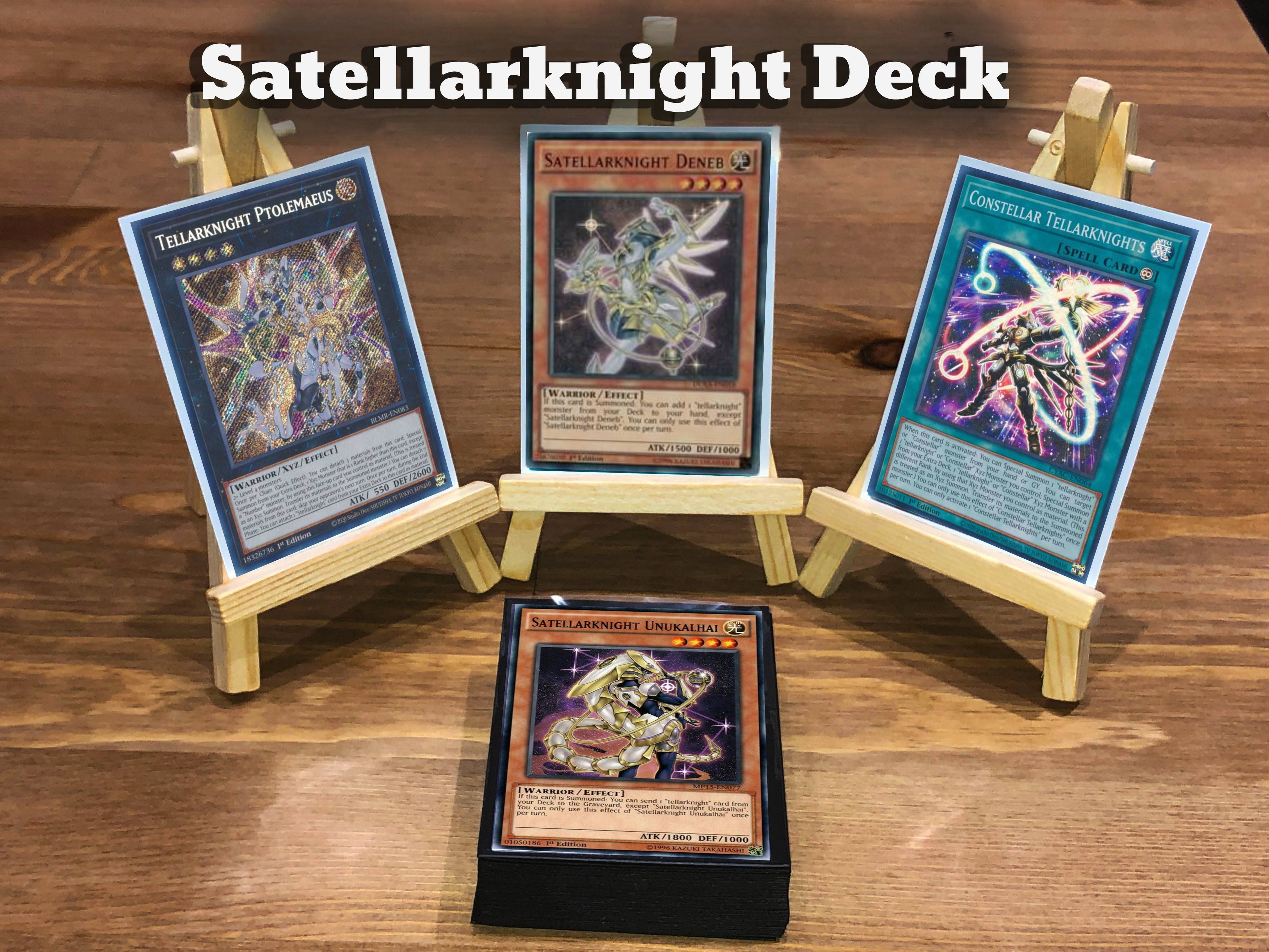 Yugioh Satellarknight Deck - 40 Cards + Extra Deck + Sleeves