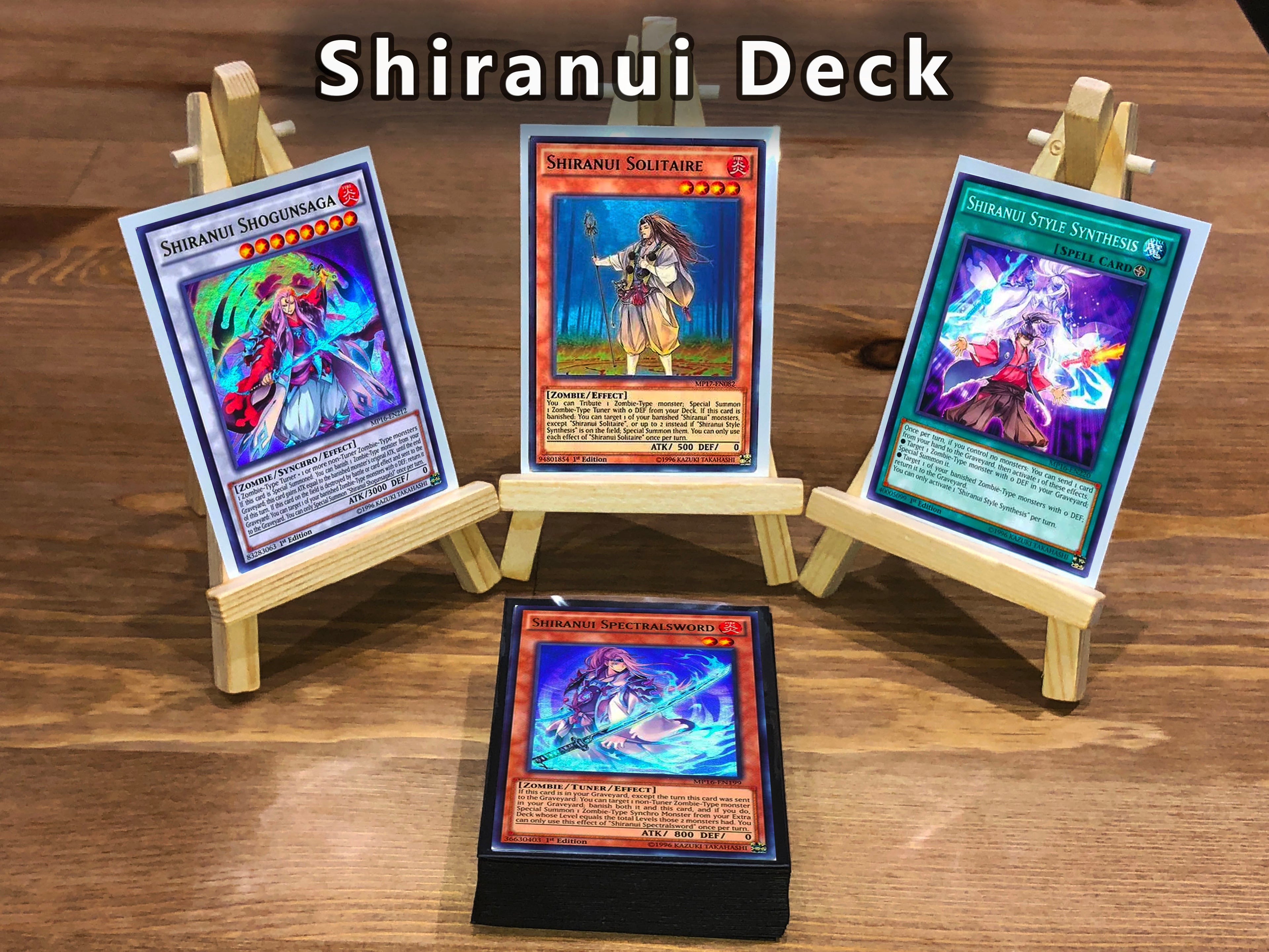 Yugioh Shiranui Deck 40 Cards + Extra Deck + Sleeves