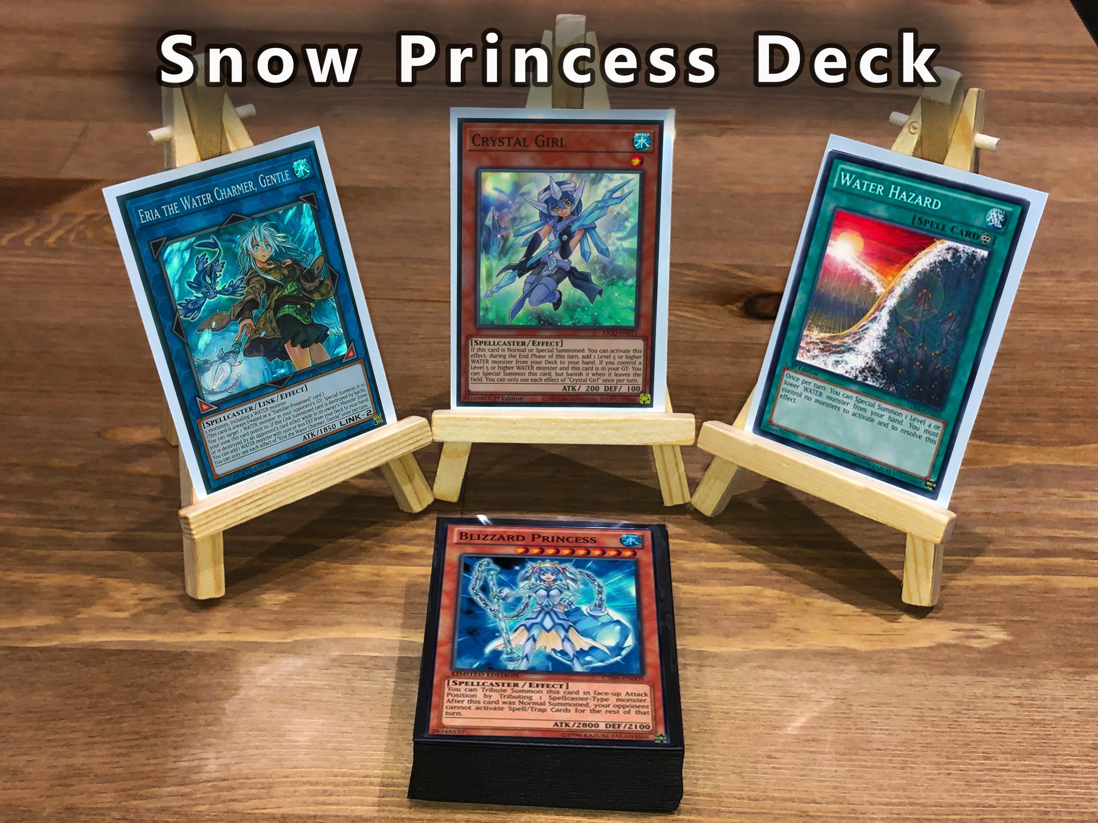 Yugioh Snow Princess Deck 40 Cards Blizzard Eria Crystal Girl Snowman + Bonus!