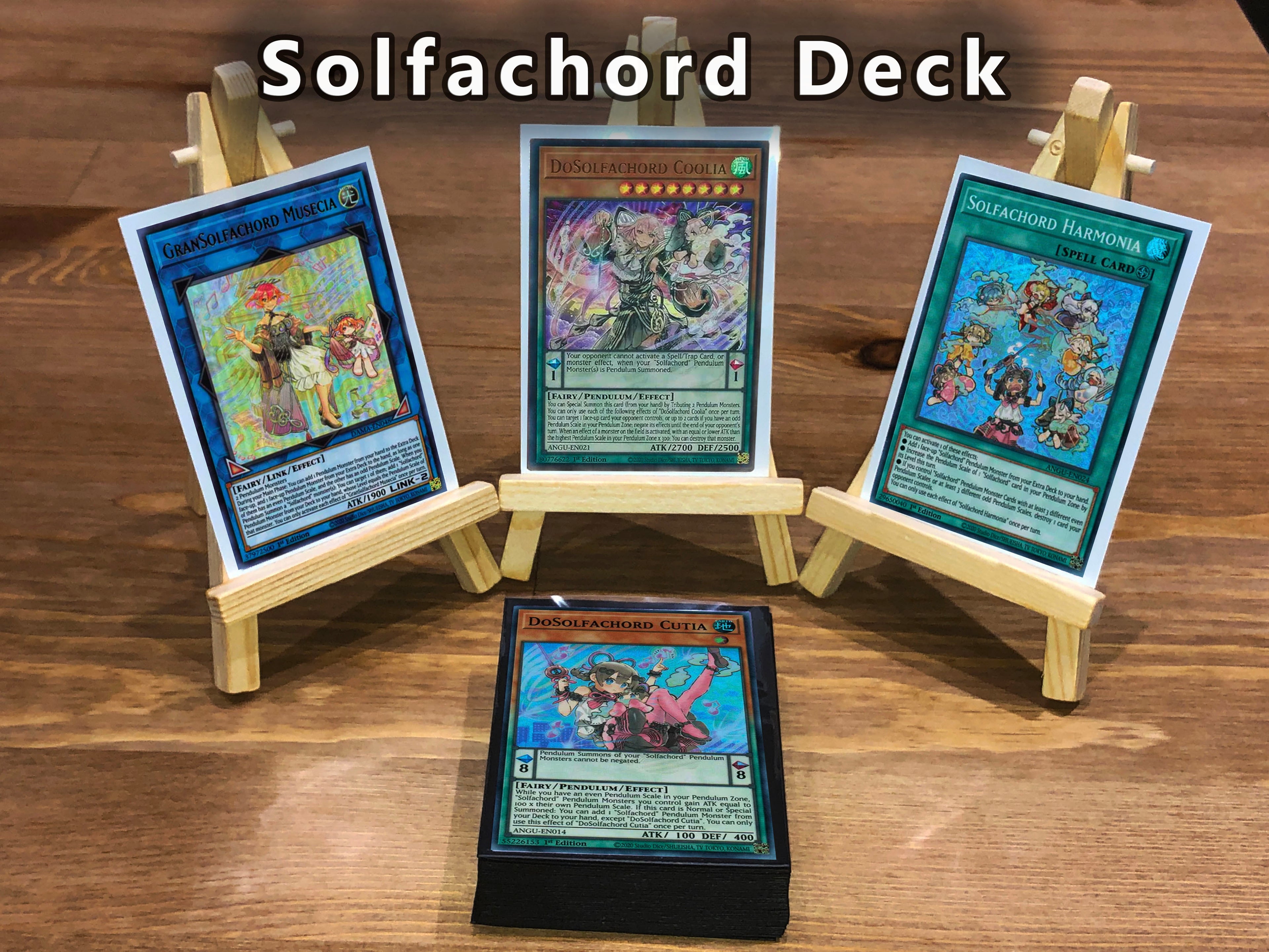 Yugioh Solfachord Deck 40 Cards + Extra Deck + Sleeves